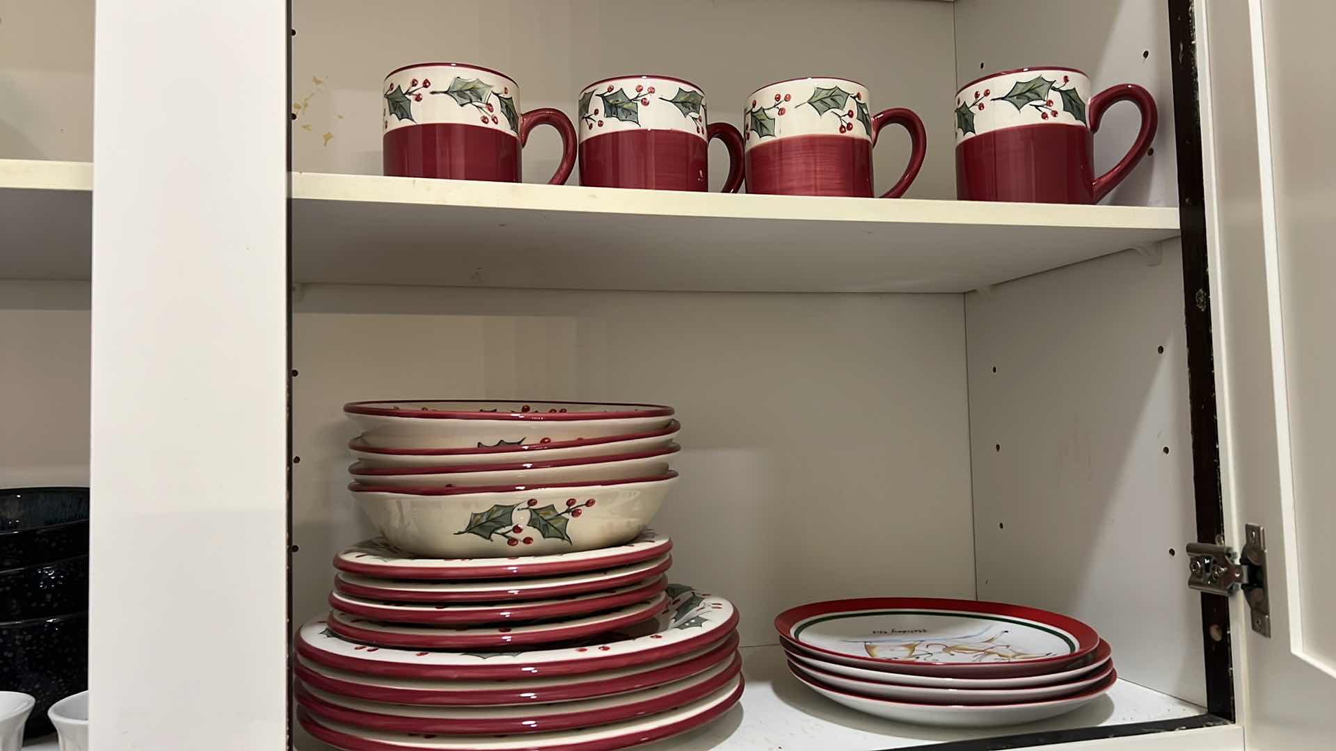Photo 2 of CONTENTS OF KITCHEN CABINET-HOLIDAY DISHES, SOUP BOWLS