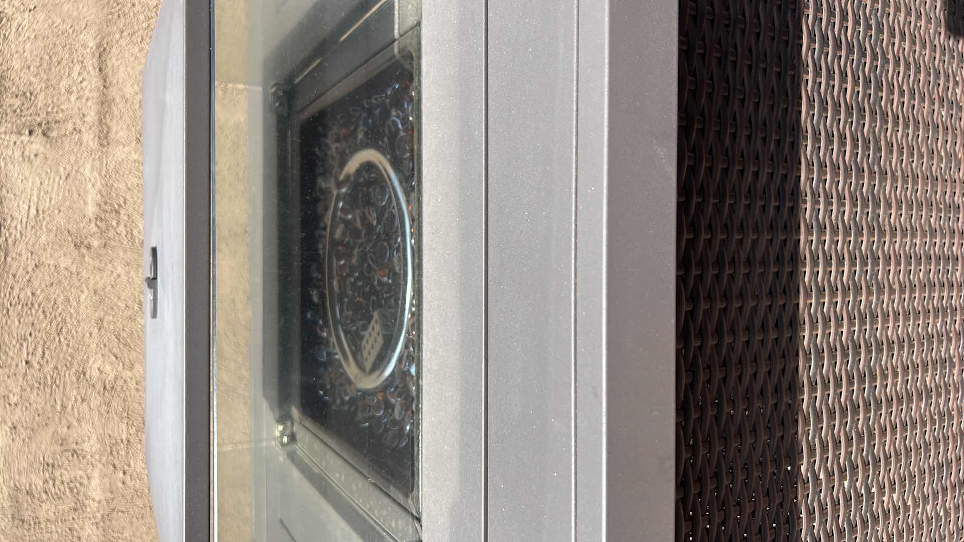 Photo 2 of BCP WICKER FIRE-PIT PROPANE TABLE W COVER 32" x 32" H32"