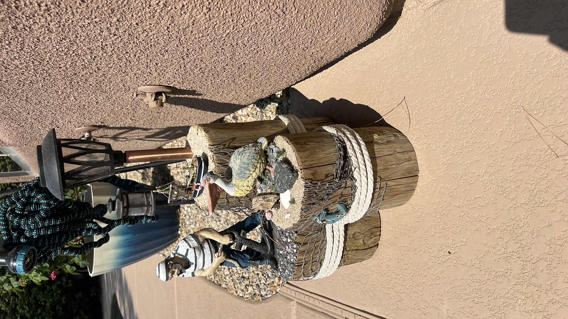 Photo 1 of OUTDOOR NAUTICAL DECOR W SOLAR LIGHT  W15" H24"