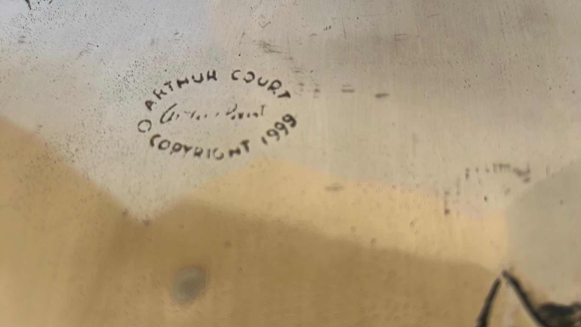 Photo 1 of ARTHUR COURT LARGE BUTTERFLY SERVING TRAY 24" x 16"