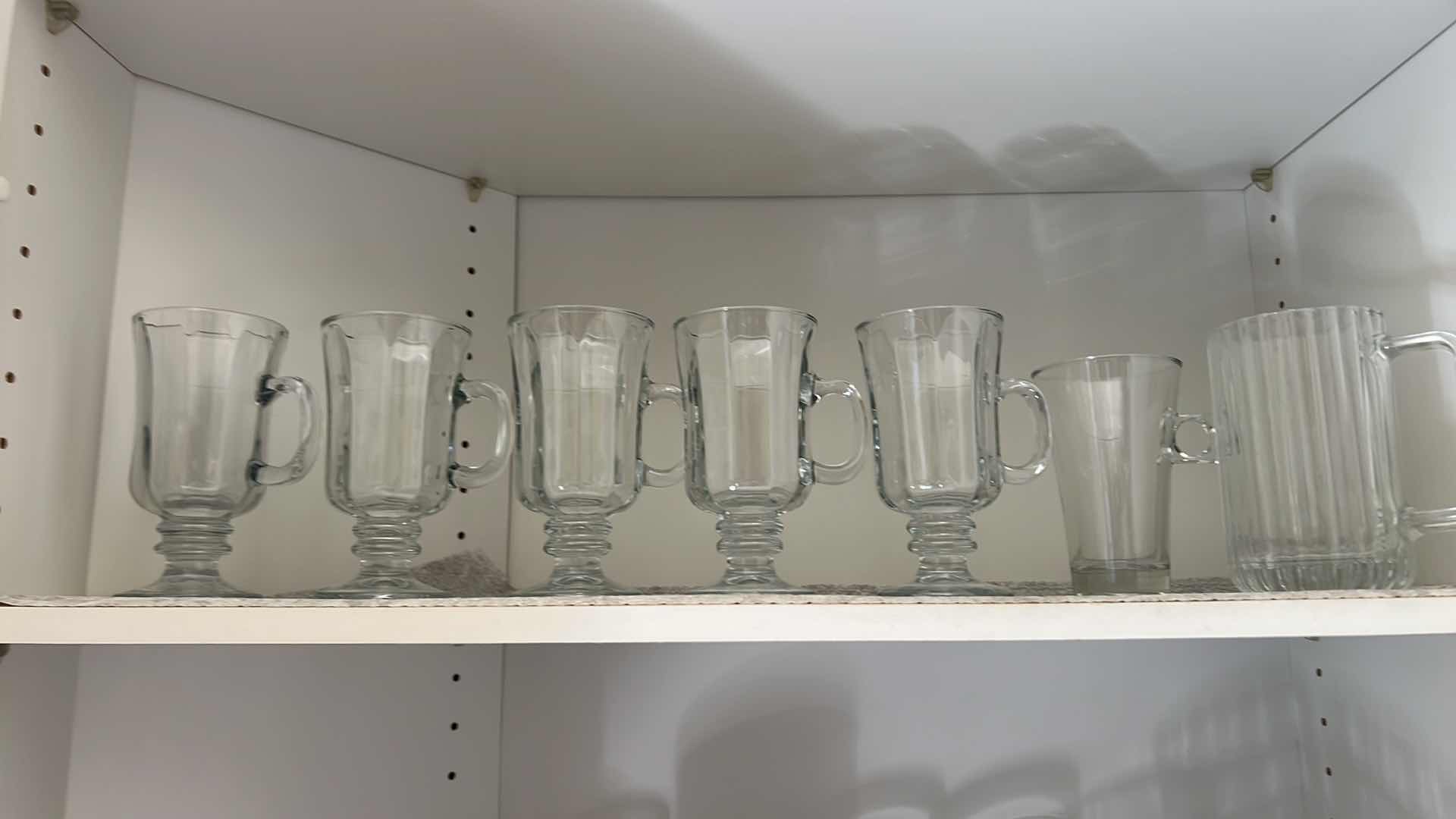 Photo 1 of CONTENTS OF KITCHEN CABINET- GLASSWARE