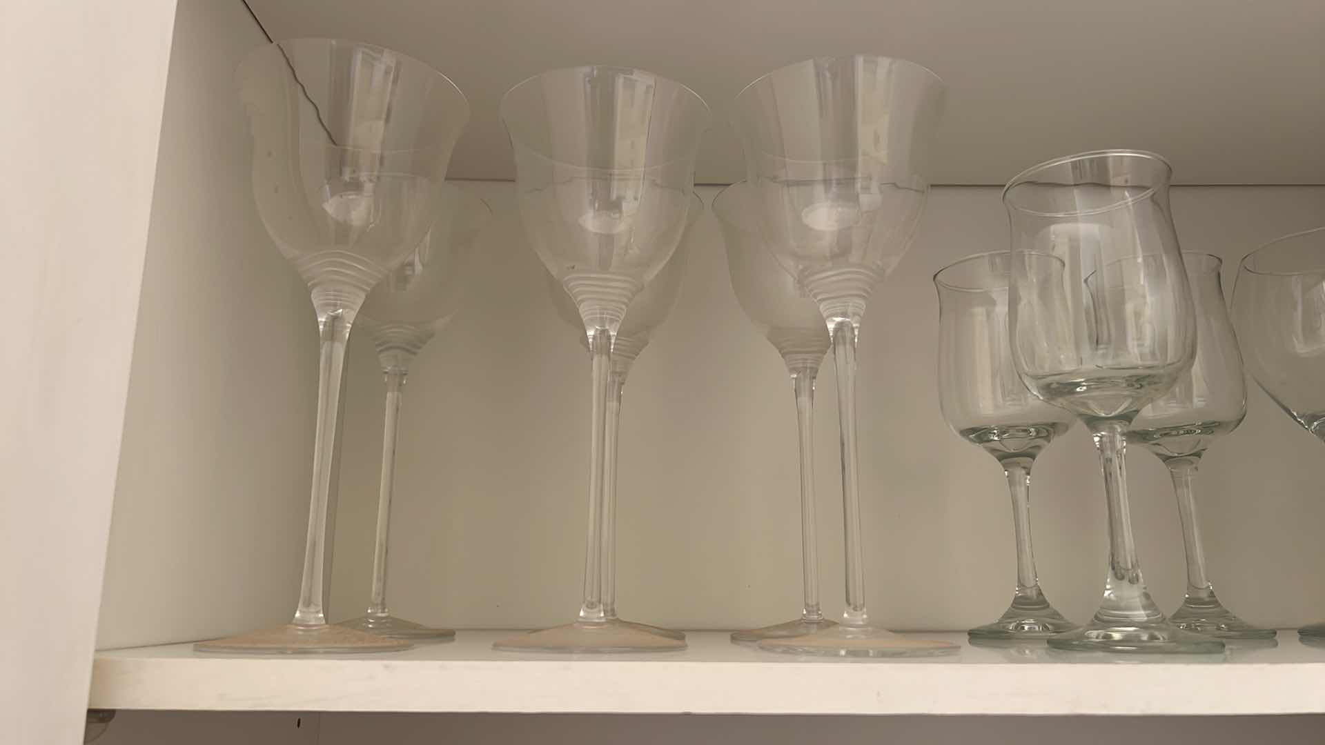 Photo 1 of CONTAINS OF KITCHEN CABINET- STEMWARE WINE GLASSES