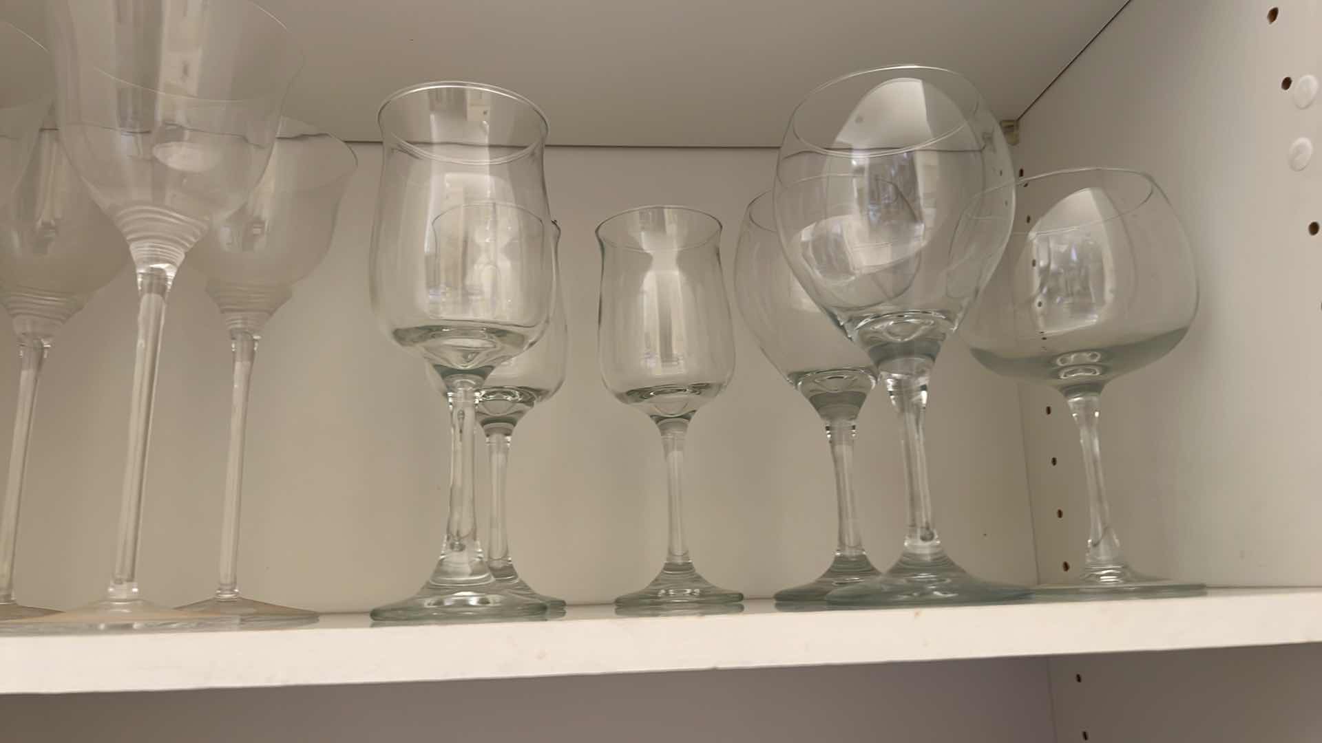 Photo 1 of CONTAINS OF KITCHEN CABINET- STEMWARE WINE GLASSES
