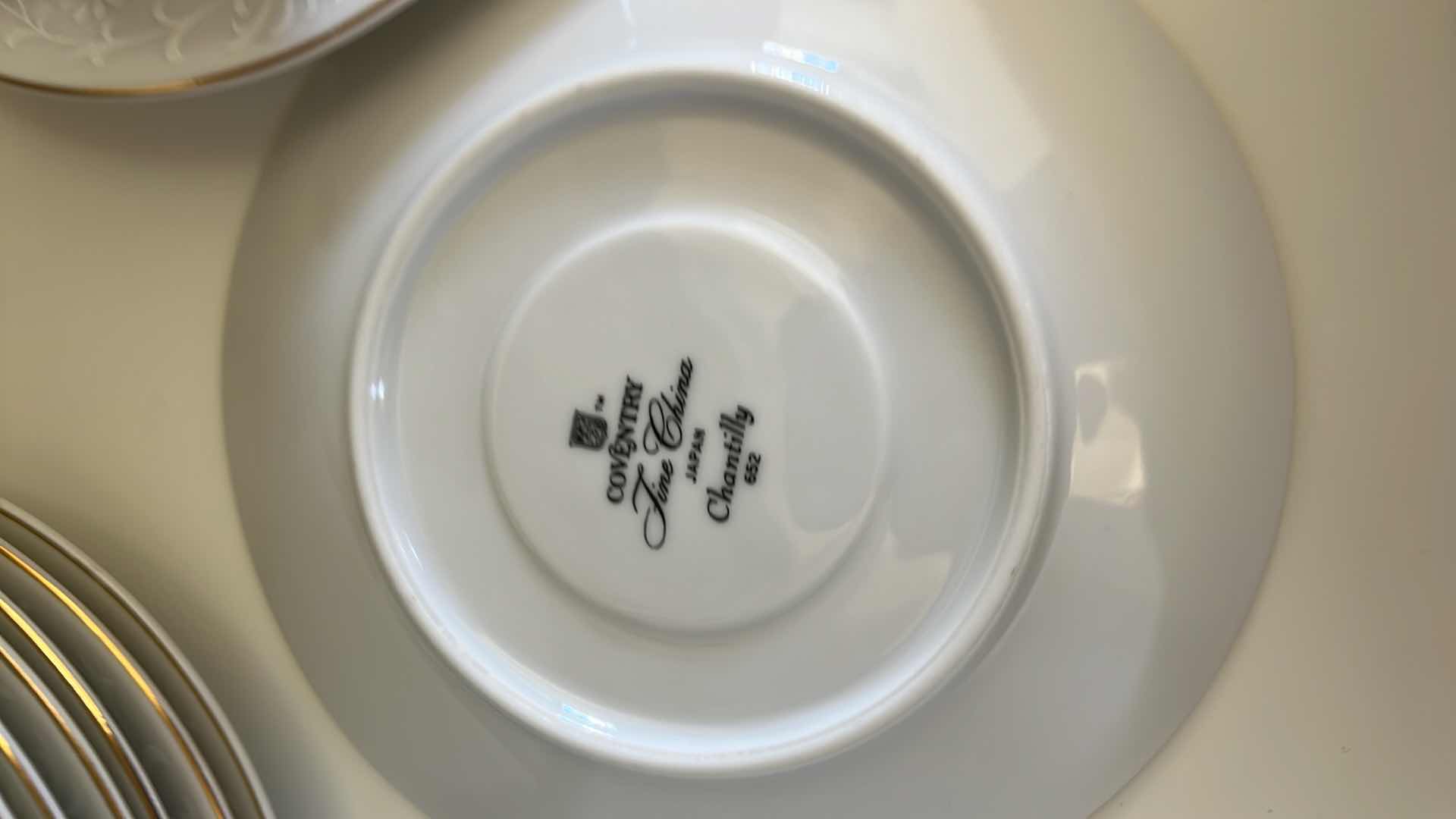 Photo 1 of 14-COVENTRY FINE CHINA JAPAN "CHANTILLY" CUP & SAUCERS