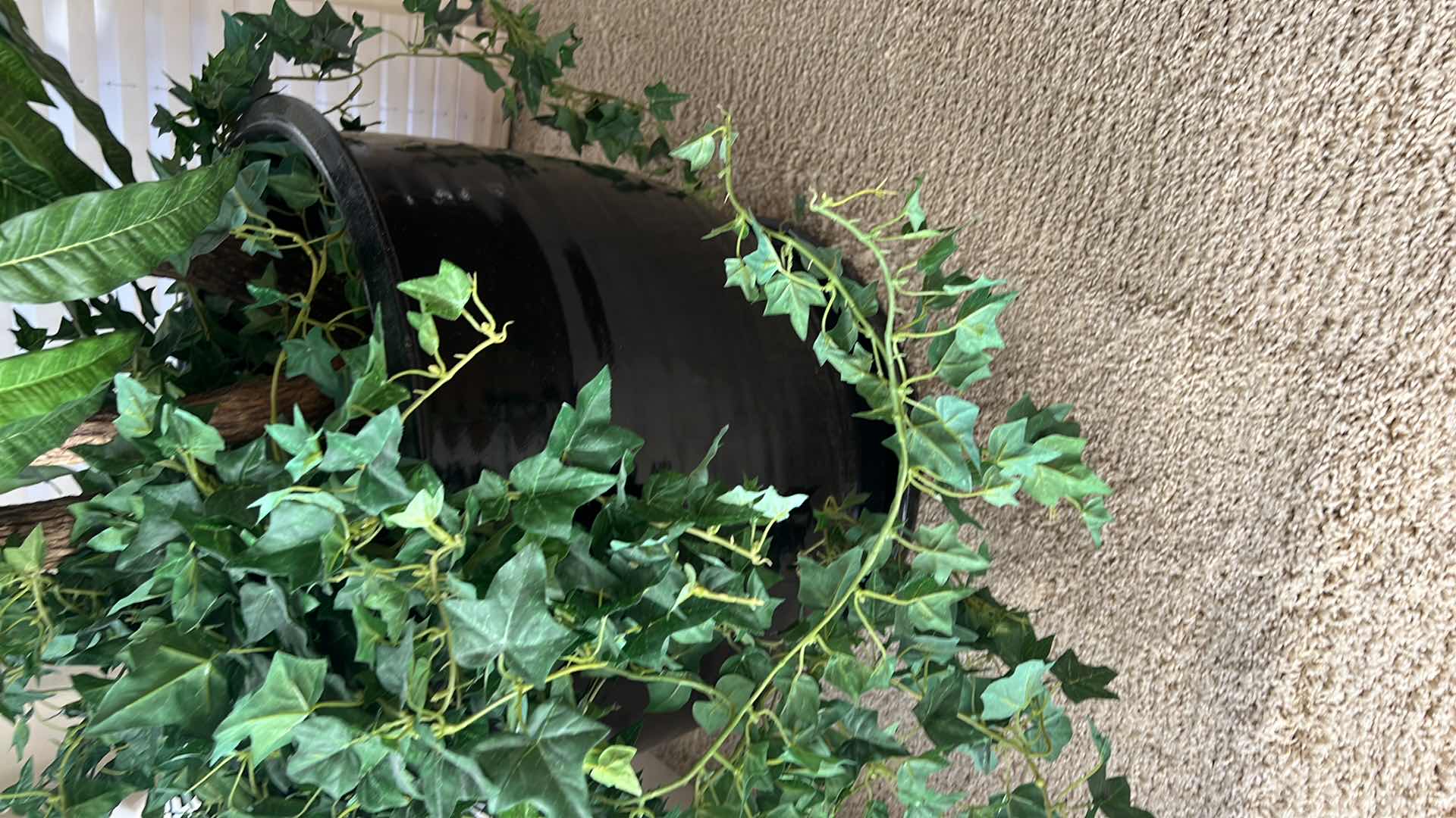 Photo 1 of 8' HUGE FAUX TREE IN DARK CERAMIC POT