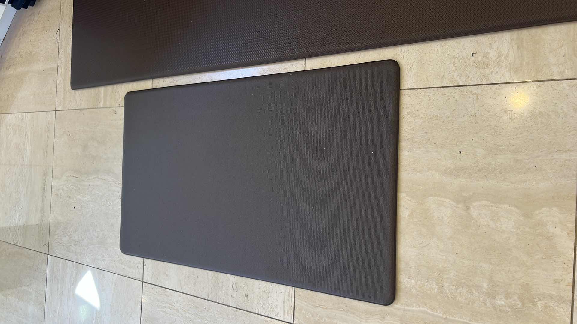 Photo 1 of 2-RUBBER PADDED FLOOR MATS (60" x 17" & 30" x 17")