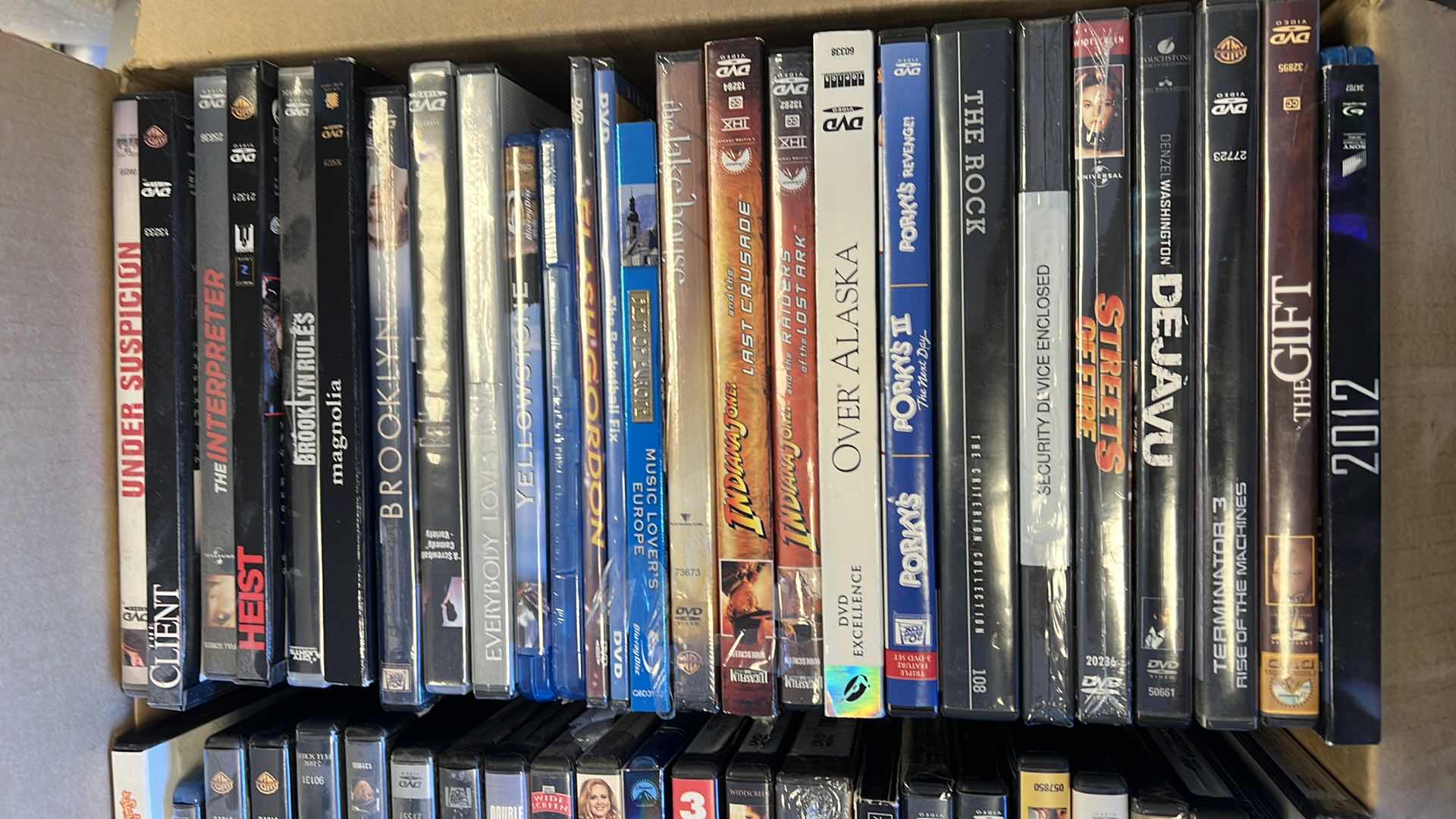 Photo 1 of CONTENTS OF BOX-49 DVD'S (VARIOUS TITLES)