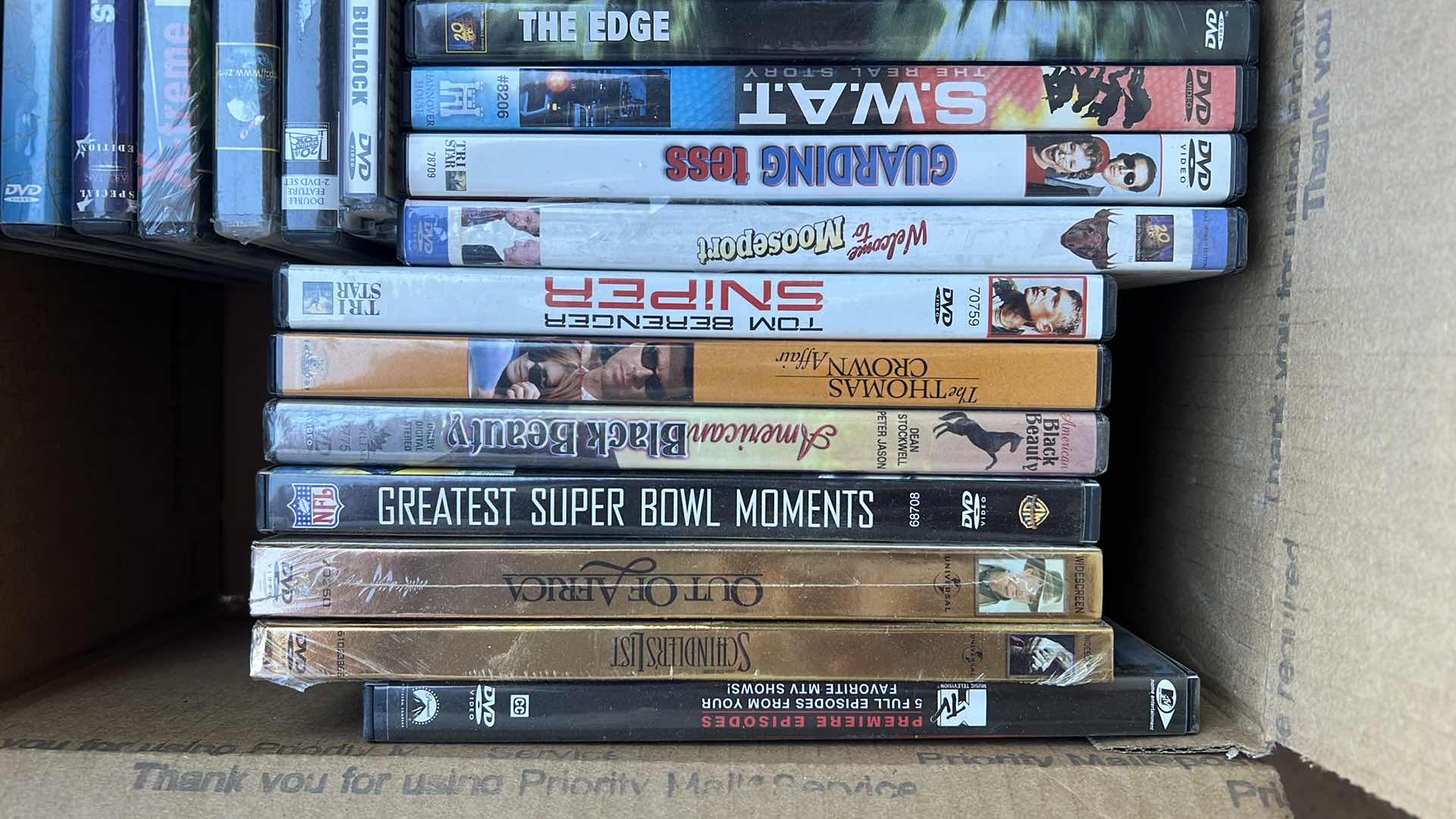 Photo 1 of CONTENTS OF BOX-27 DVD'S (VARIOUS TITLES)