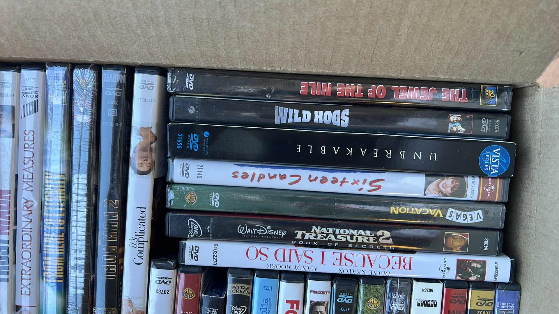 Photo 1 of CONTENTS OF BOX-24 DVD'S (VARIOUS TITLES)