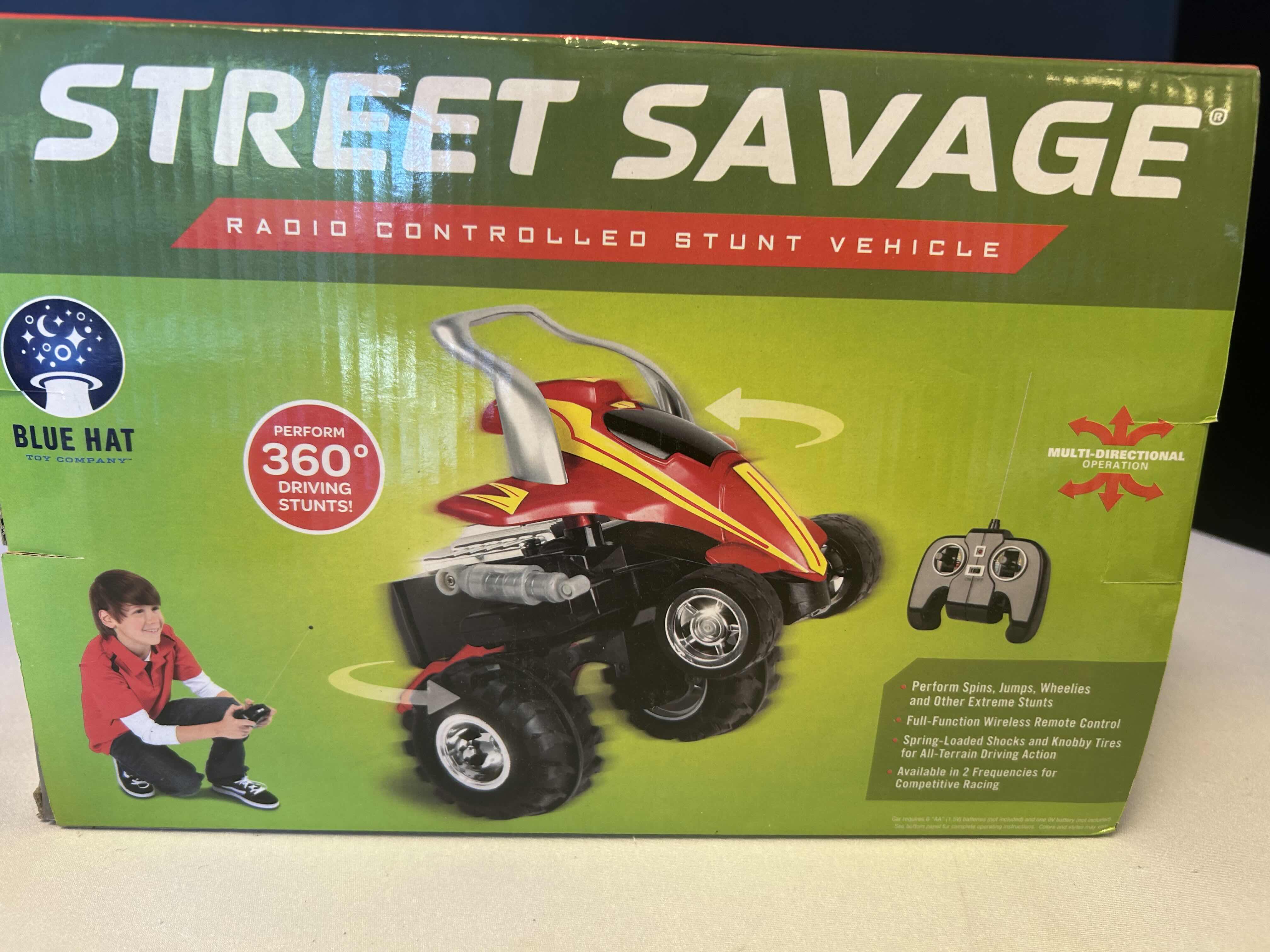 Photo 1 of BLUE HAT STREET SAVAGE R/C STUNT VEHICLE RADIO CONTROLLED CYCLE  REMOTE CAR