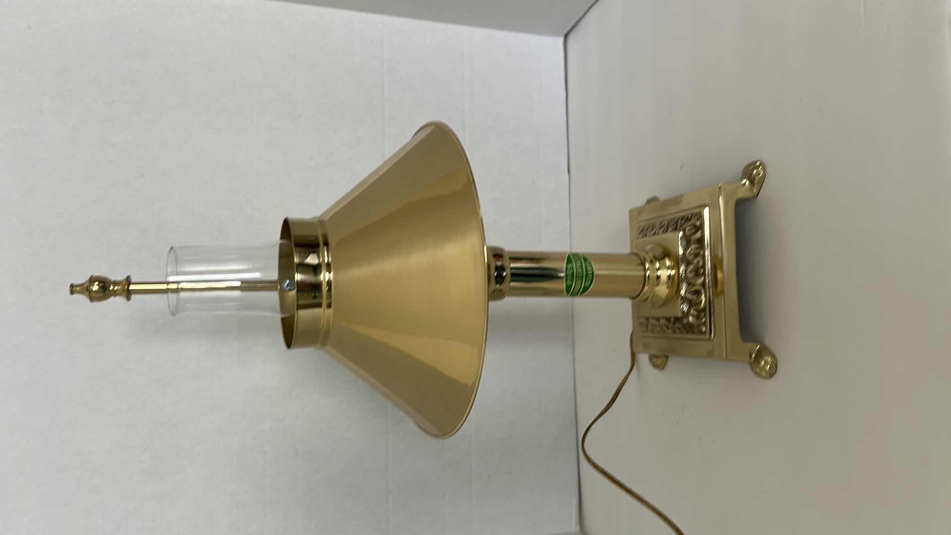 Photo 1 of VINTAGE BRASS PARIS ORIENT EXPRESS ISTANBUL TABLE LAMP H20"