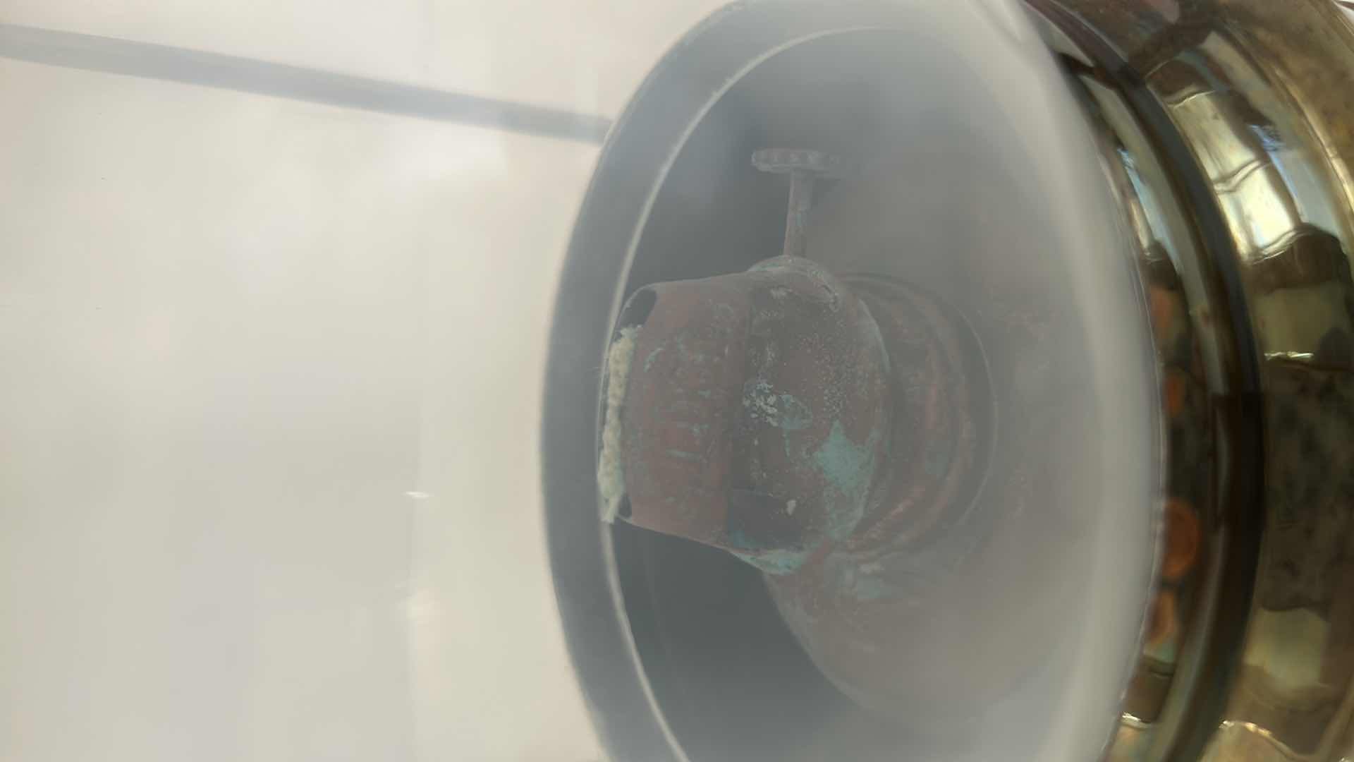 Photo 5 of ANTIQUE STYLE MARITIME SHIP BRASS "ANCHOR" OIL LANTERN H 14"