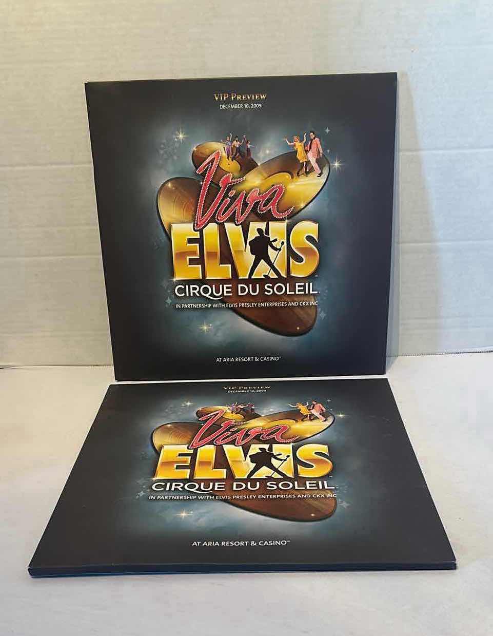 Photo 1 of 2- CIRQUE DU SOLEIL VIVA ELVIS VIP PREVIEW DECEMBER 16 2009 PROGRAM