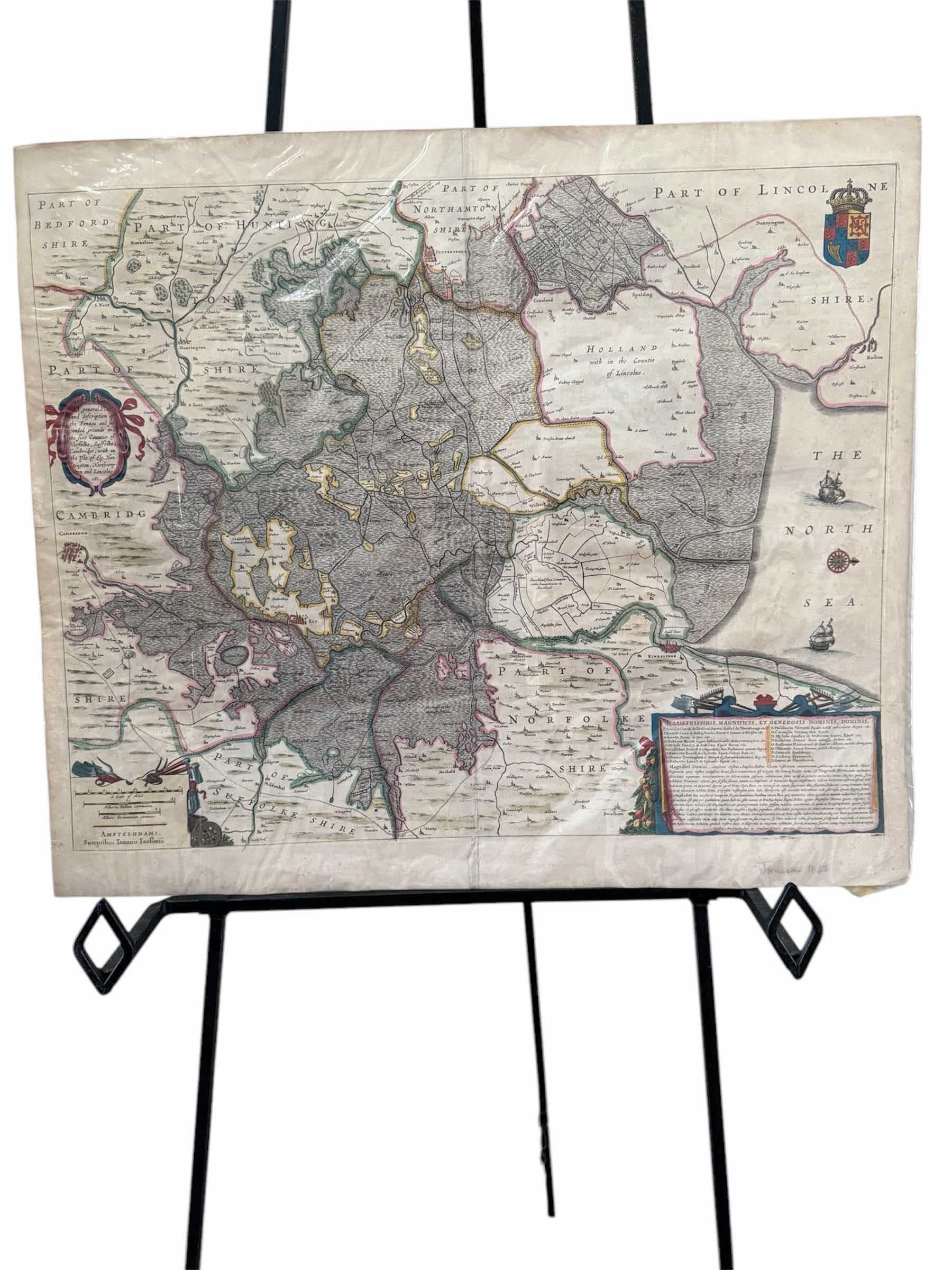 Photo 1 of ANTIQUE THE FENNS & THE ISLE APPELATE PLOT MAP 23”x20”