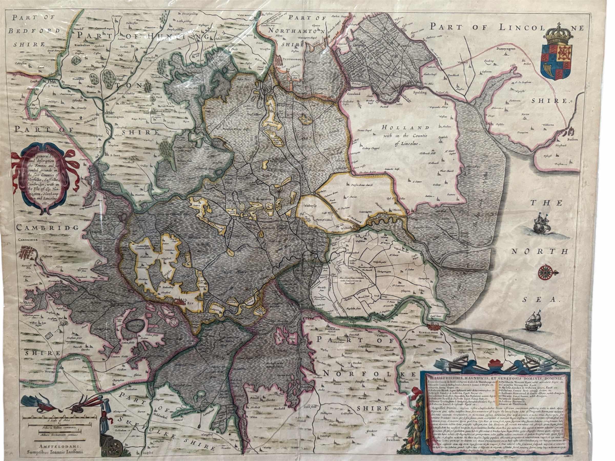 Photo 1 of ANTIQUE THE FENNS & THE ISLE APPELATE PLOT MAP 23”x20”
