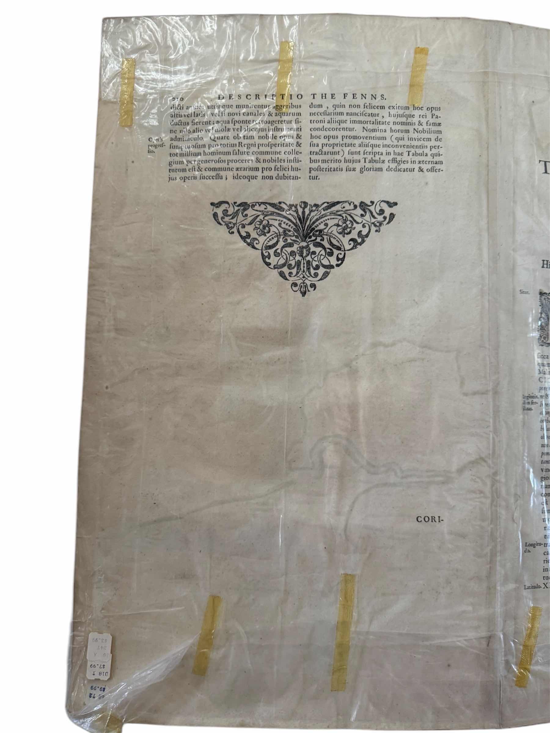 Photo 7 of ANTIQUE THE FENNS & THE ISLE APPELATE PLOT MAP 23”x20”