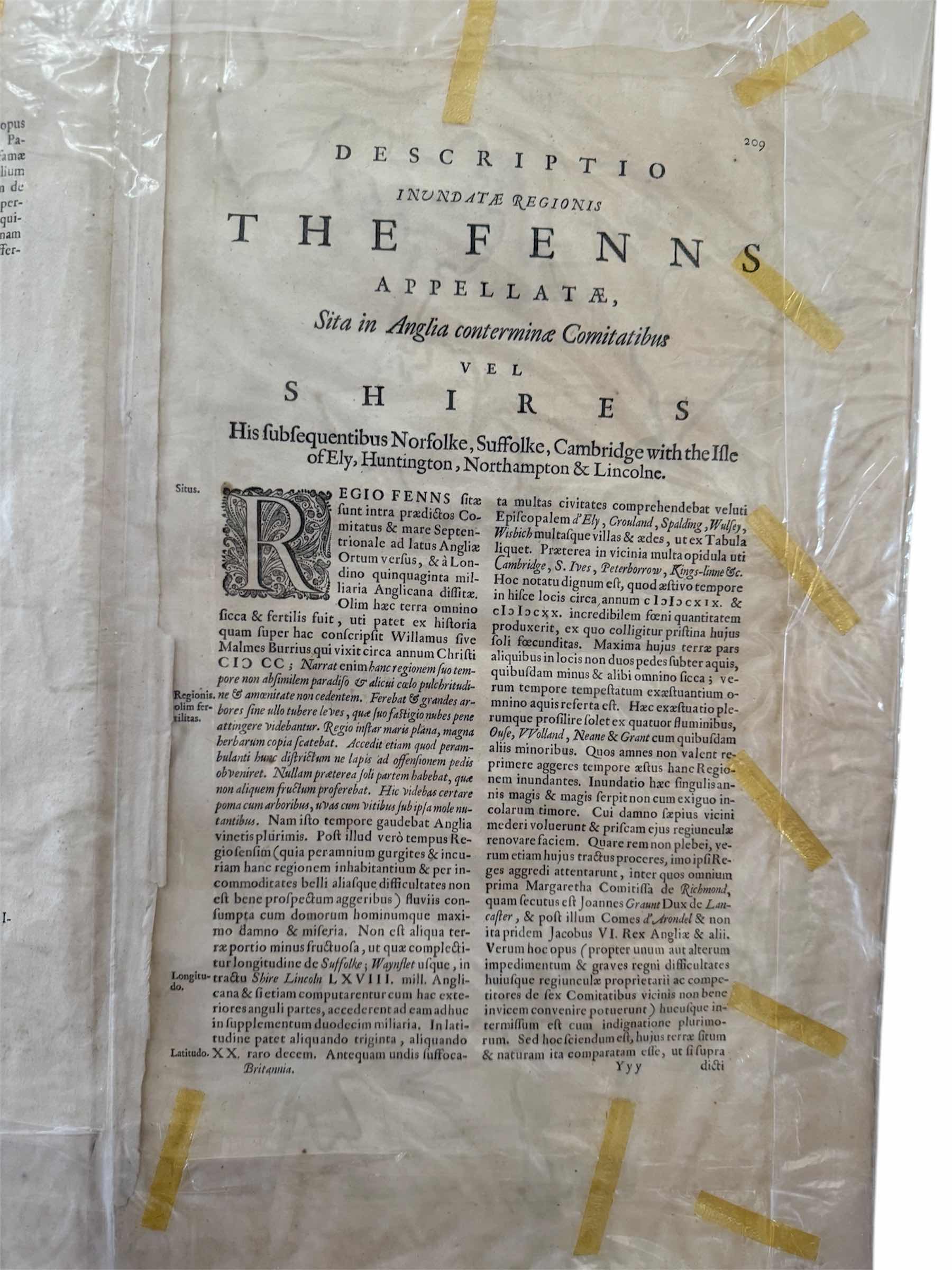 Photo 5 of ANTIQUE THE FENNS & THE ISLE APPELATE PLOT MAP 23”x20”