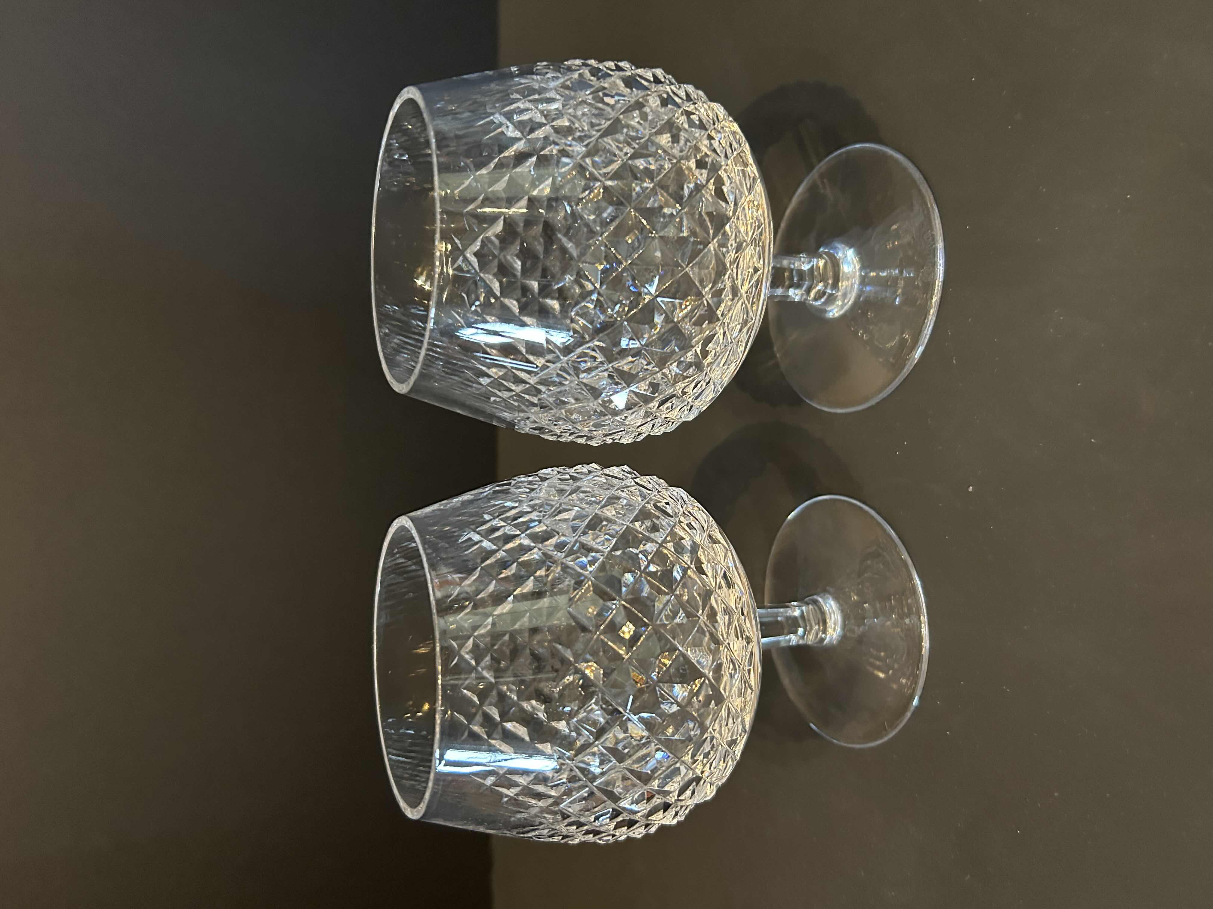 Photo 1 of 2- WATERFORD STEMWARE BRANDY GLASSES
