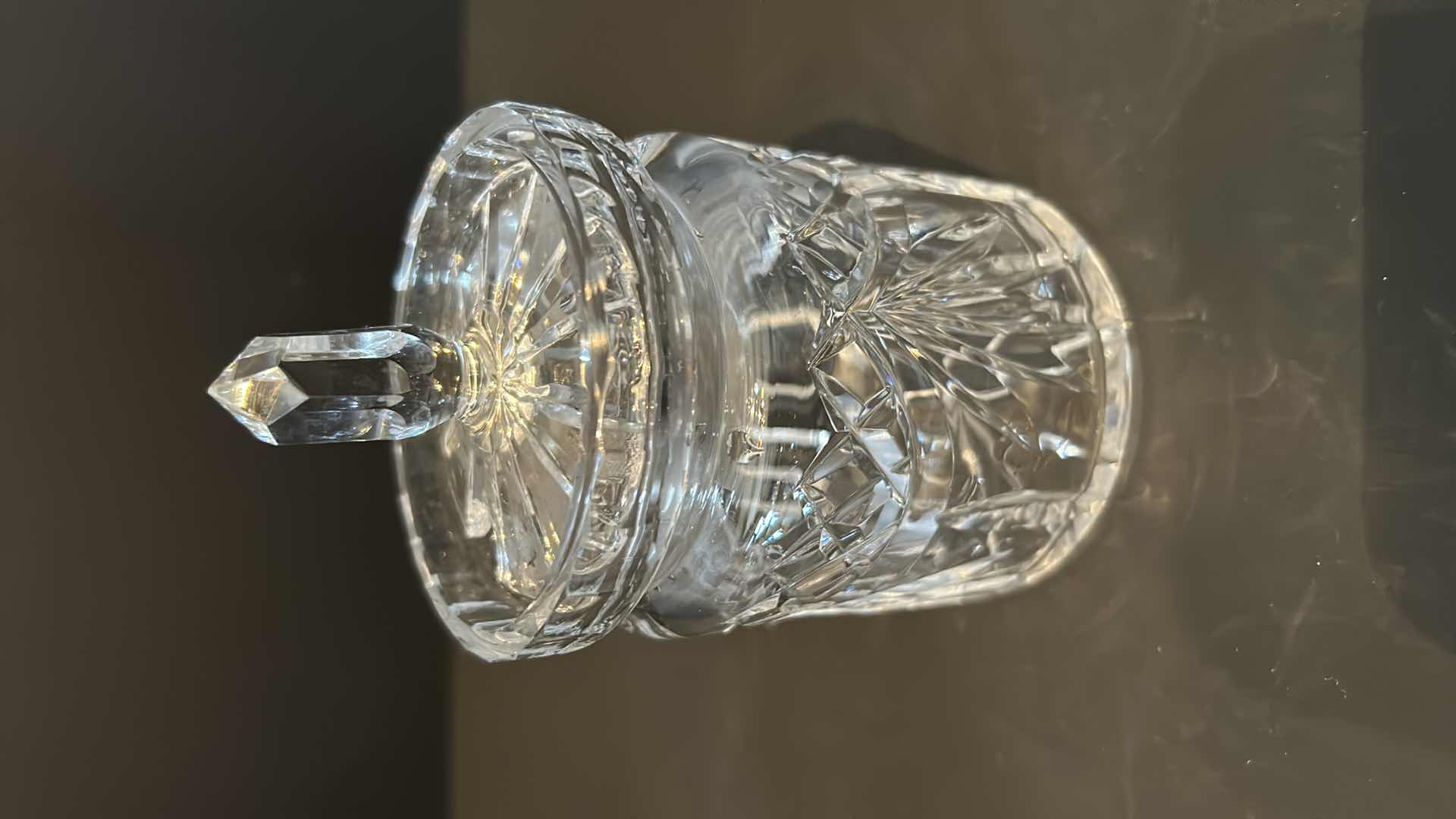 Photo 4 of 2- VINTAGE CUT CRYSTAL JAM JAR