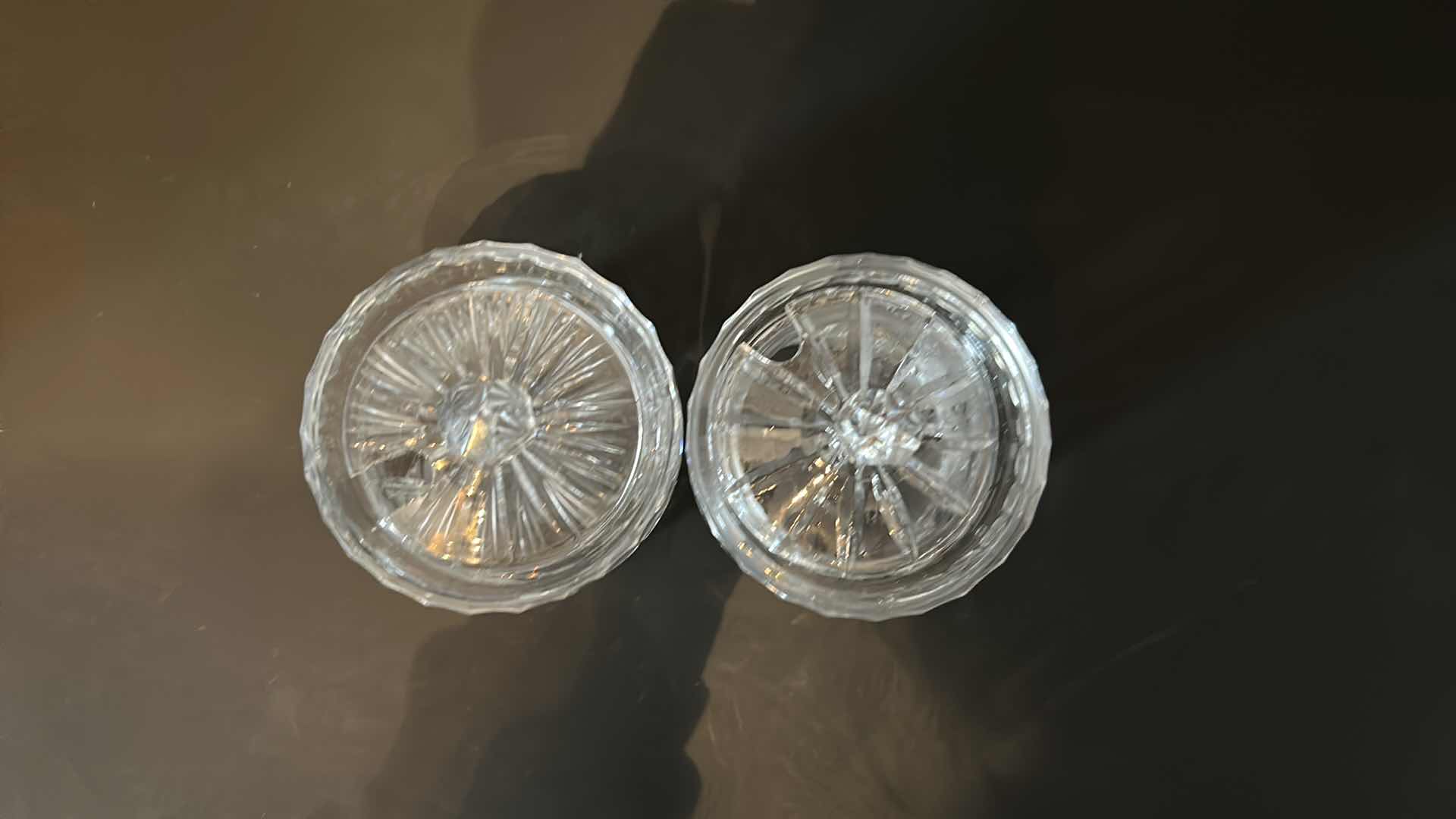 Photo 1 of 2- VINTAGE CUT CRYSTAL JAM JAR