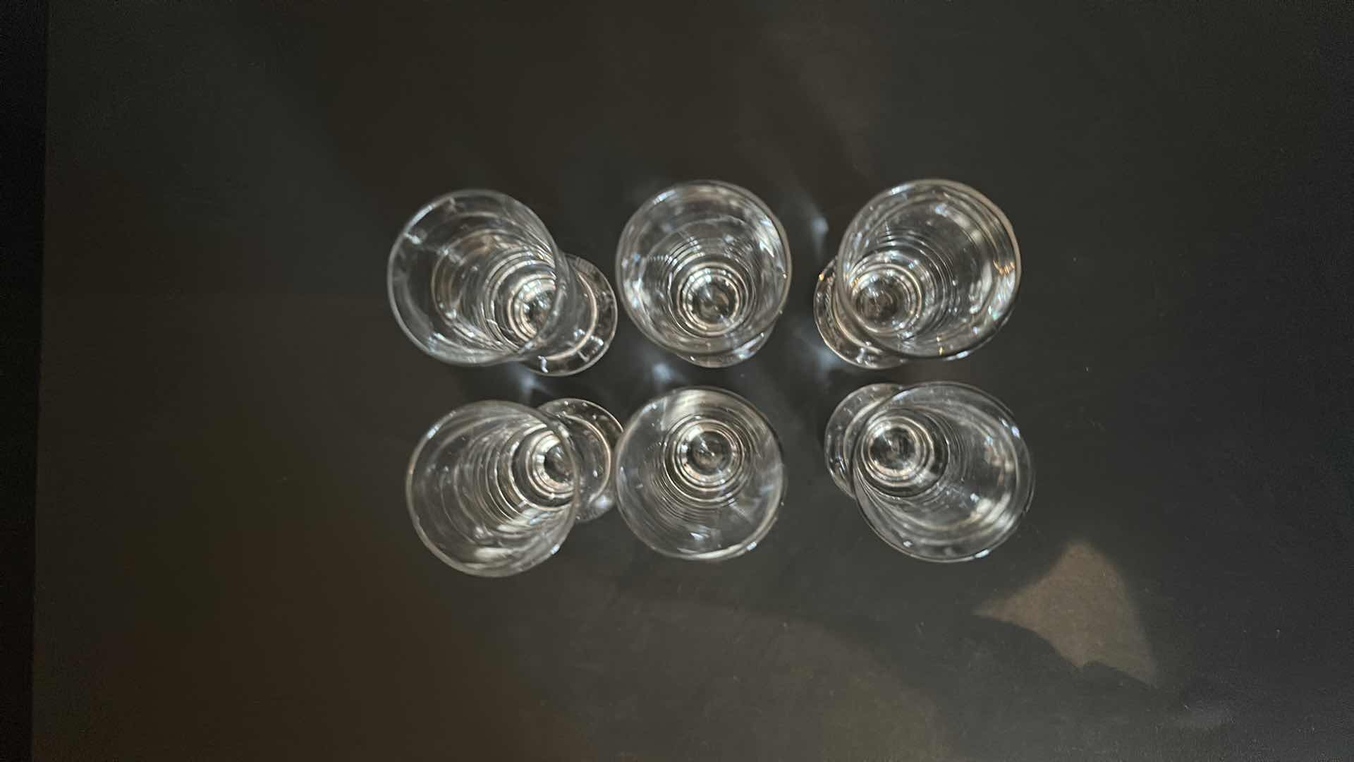 Photo 3 of 6- CRYSTAL CORDIAL GLASSES