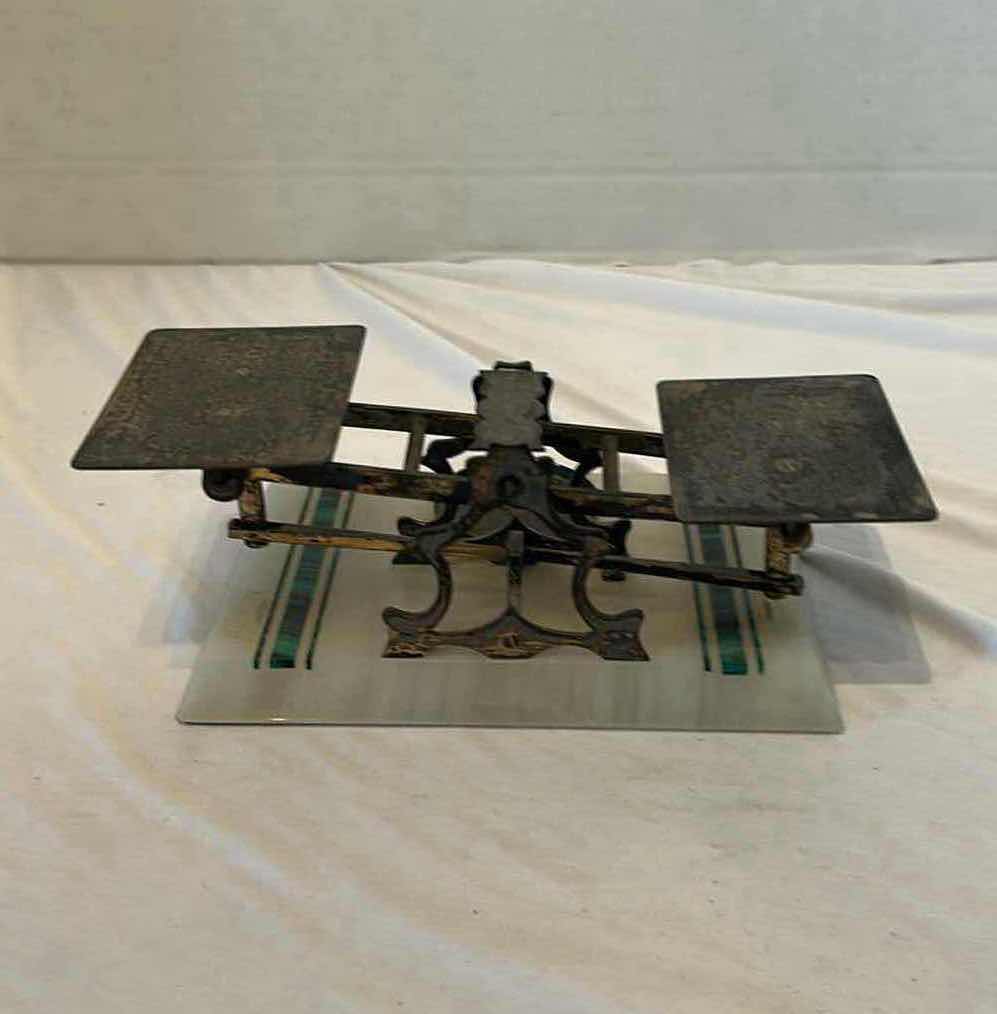 Photo 1 of ANTIQUE POSTAL SCALE MADE BY MORDAN & CO IN LONDON 19th CENTURY