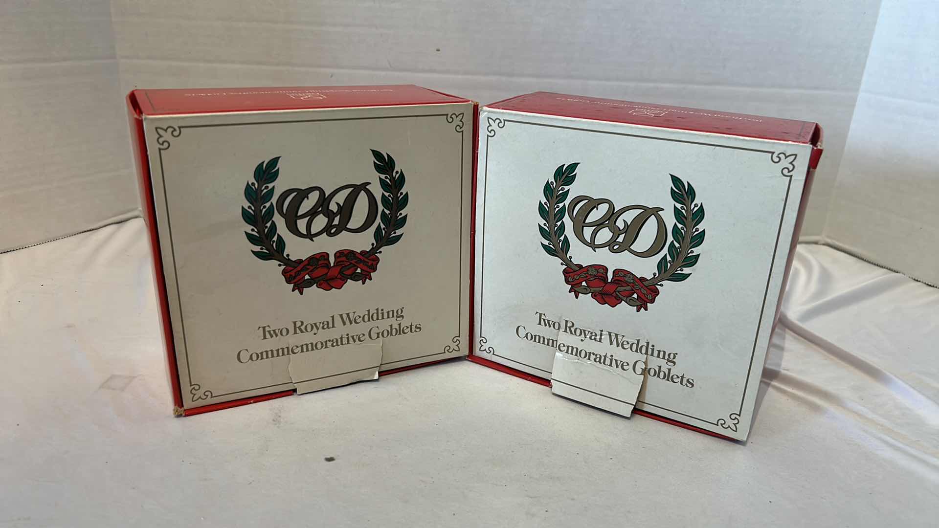 Photo 1 of 4- ROYAL WEDDING  CHARLES DIANA   COMMEMORATIVE GOBLETS