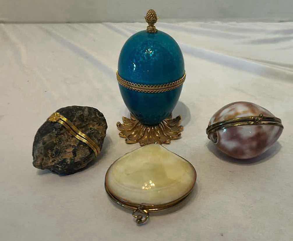Photo 1 of 4-VINTAGE COLLECTIBLE TRINKET BOXES