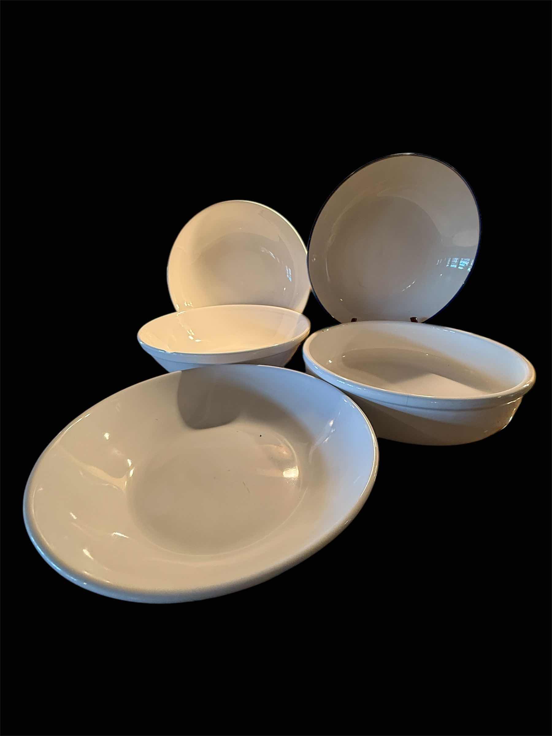 Photo 1 of 5-LARGE PORCELAIN SERVING BOWLS