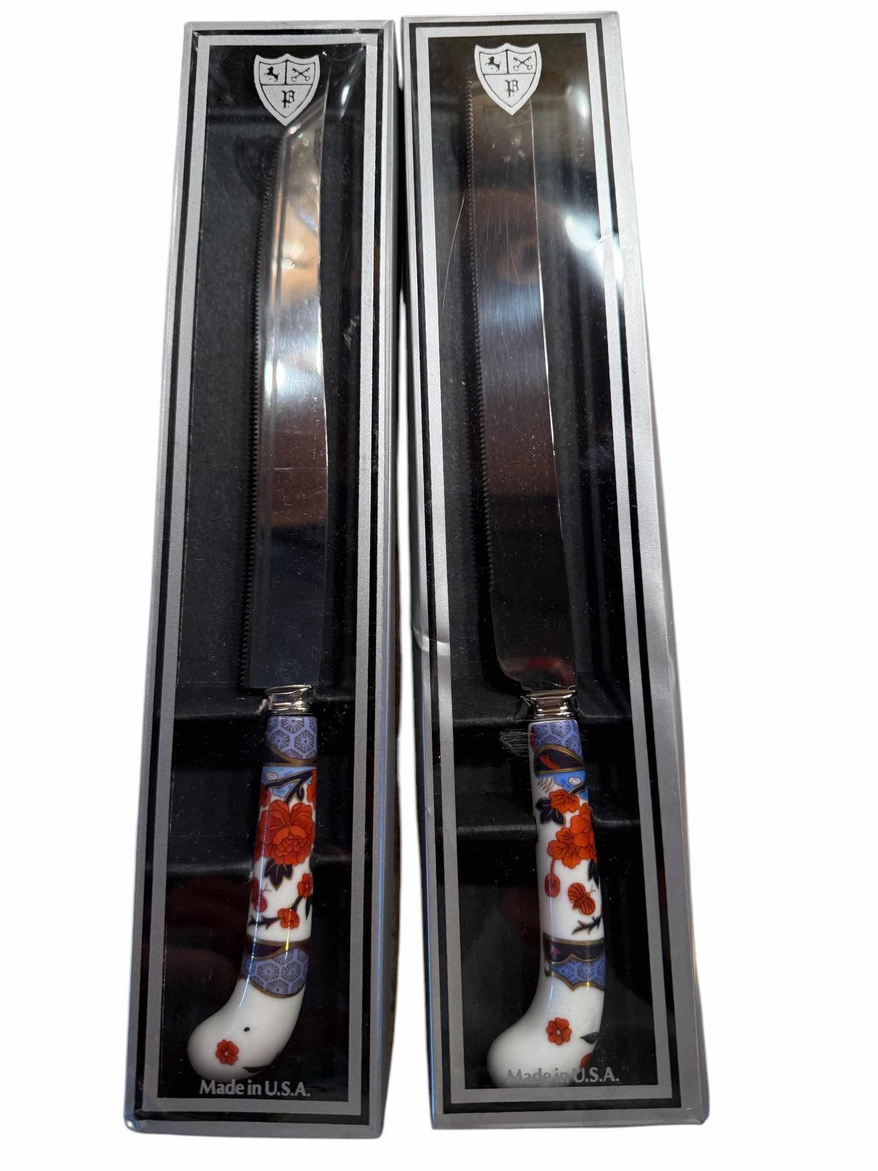 Photo 1 of 4-VINTAGE PRILL SHEFFIELD SPECIALTY STEAK KNIVES