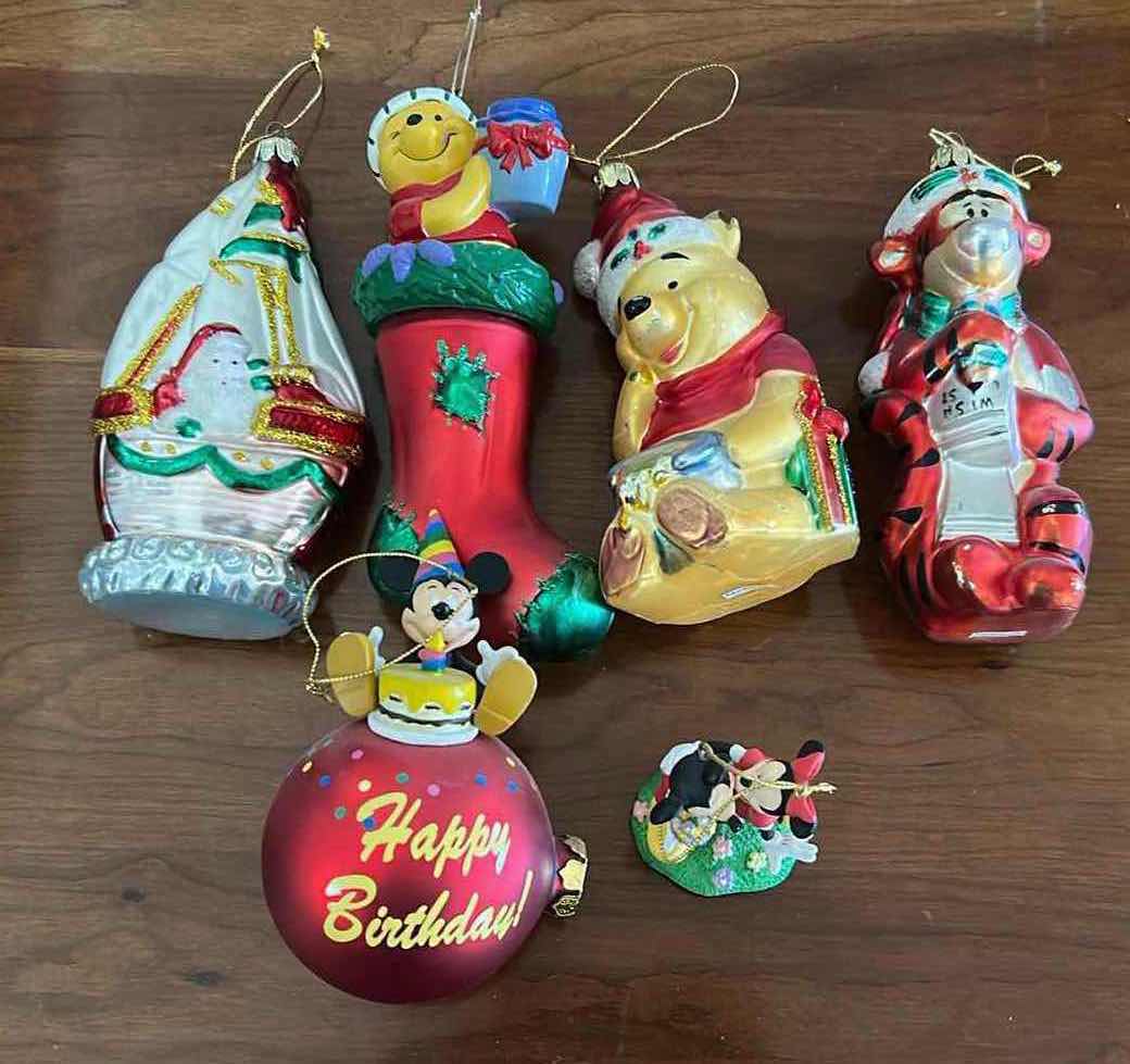 Photo 1 of 5- DISNEY CHRISTMAS ORNAMENTS