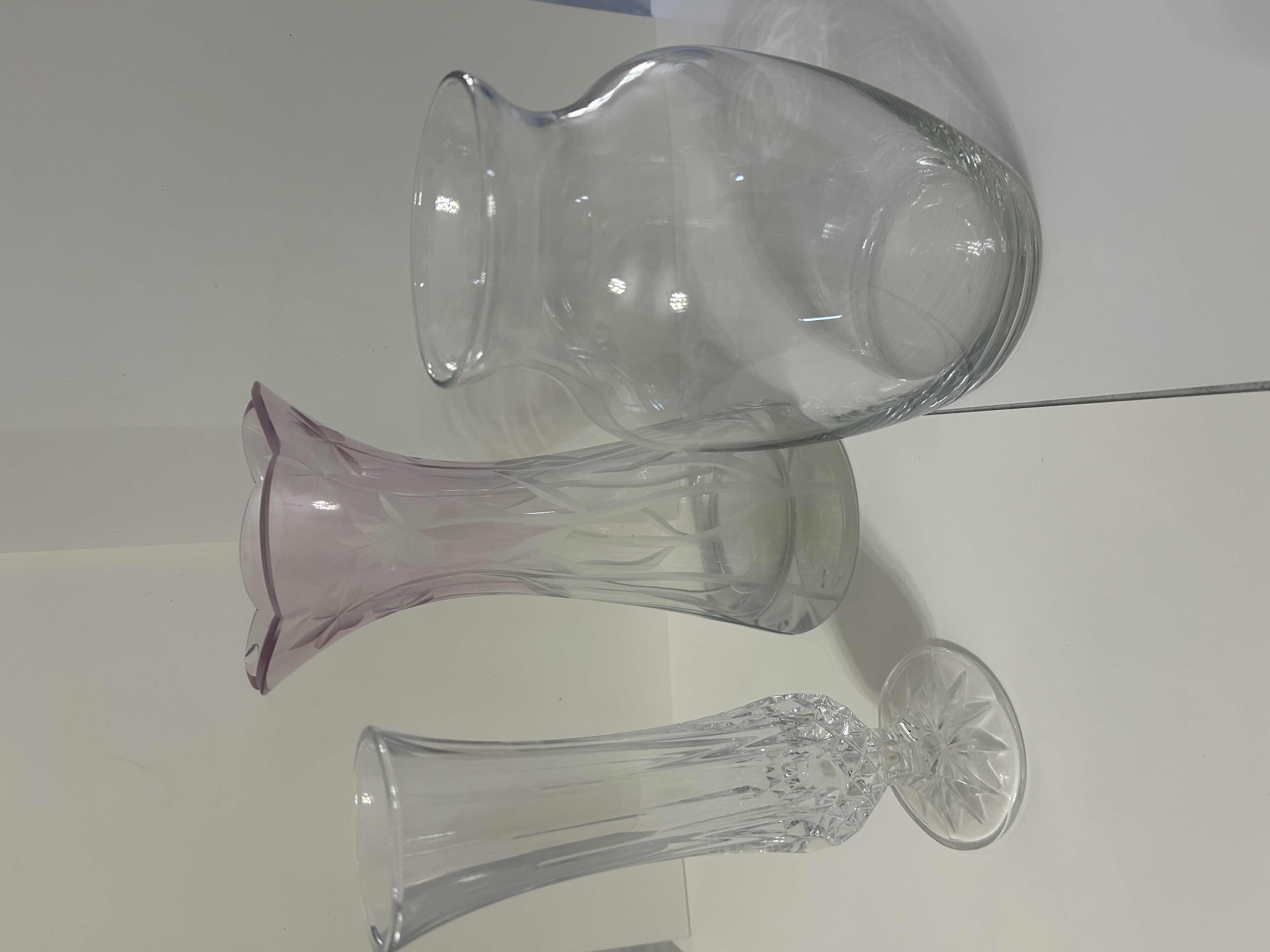 Photo 2 of 3- GLASS FLOWER VASES