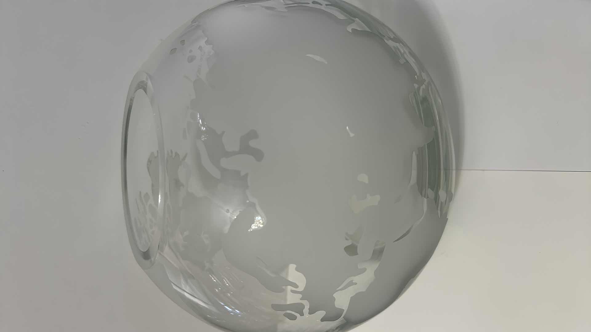 Photo 2 of ETCHED WATER GLOBE H 8”