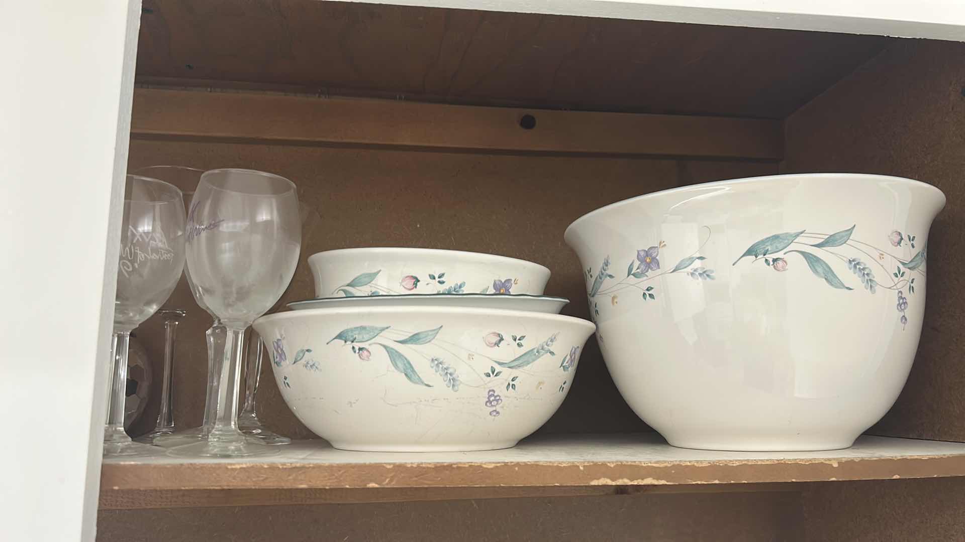 Photo 2 of CONTENTS OF CABINET CORELL DISHED MUGS GLASSWARE