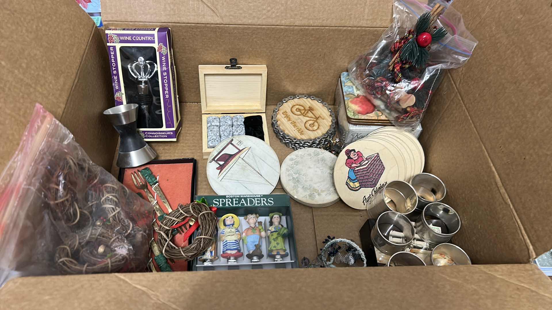 Photo 1 of CONTENTS OF BOX COASTERS NAPKIN RINGS