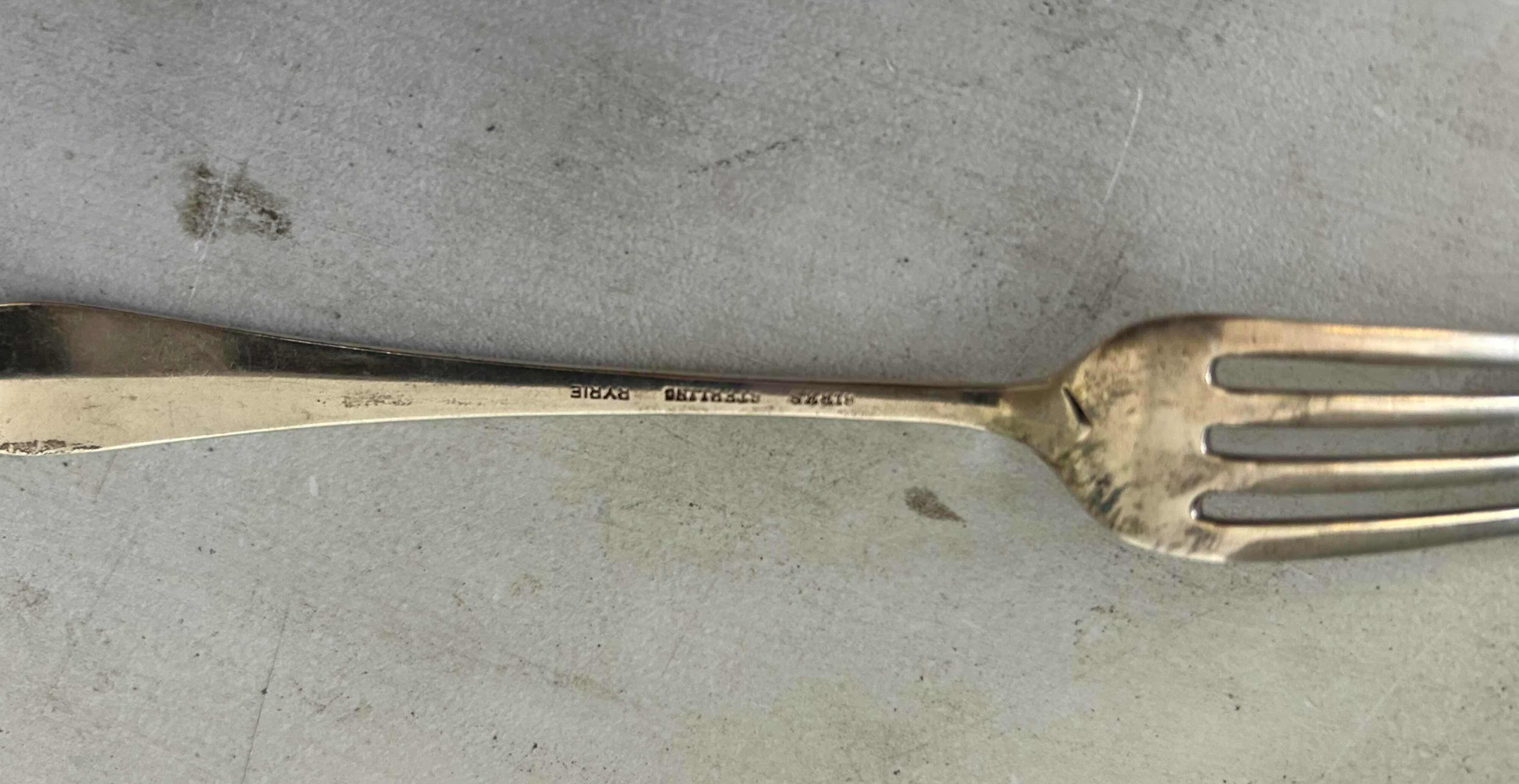 Photo 2 of 11-VINTAGE RYRIE STERLING SLIVER FORKS-SILVERWARE