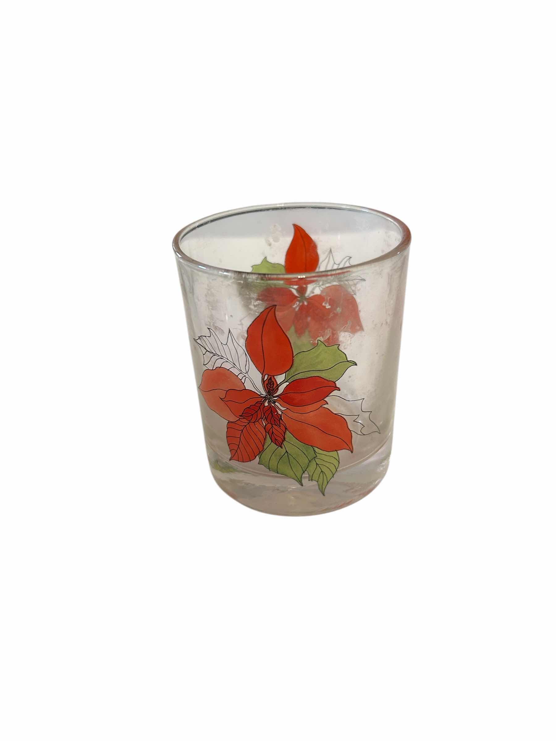 Photo 1 of 2- POINSETTIA CANDLE HOLDERS