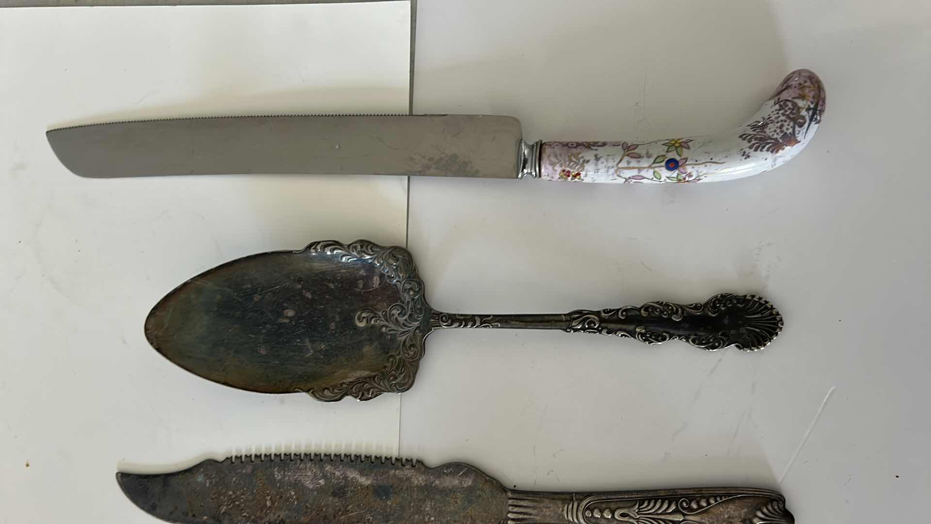 Photo 2 of 4-ASSORTED SILVERPLATED SERVICE UTENSILS