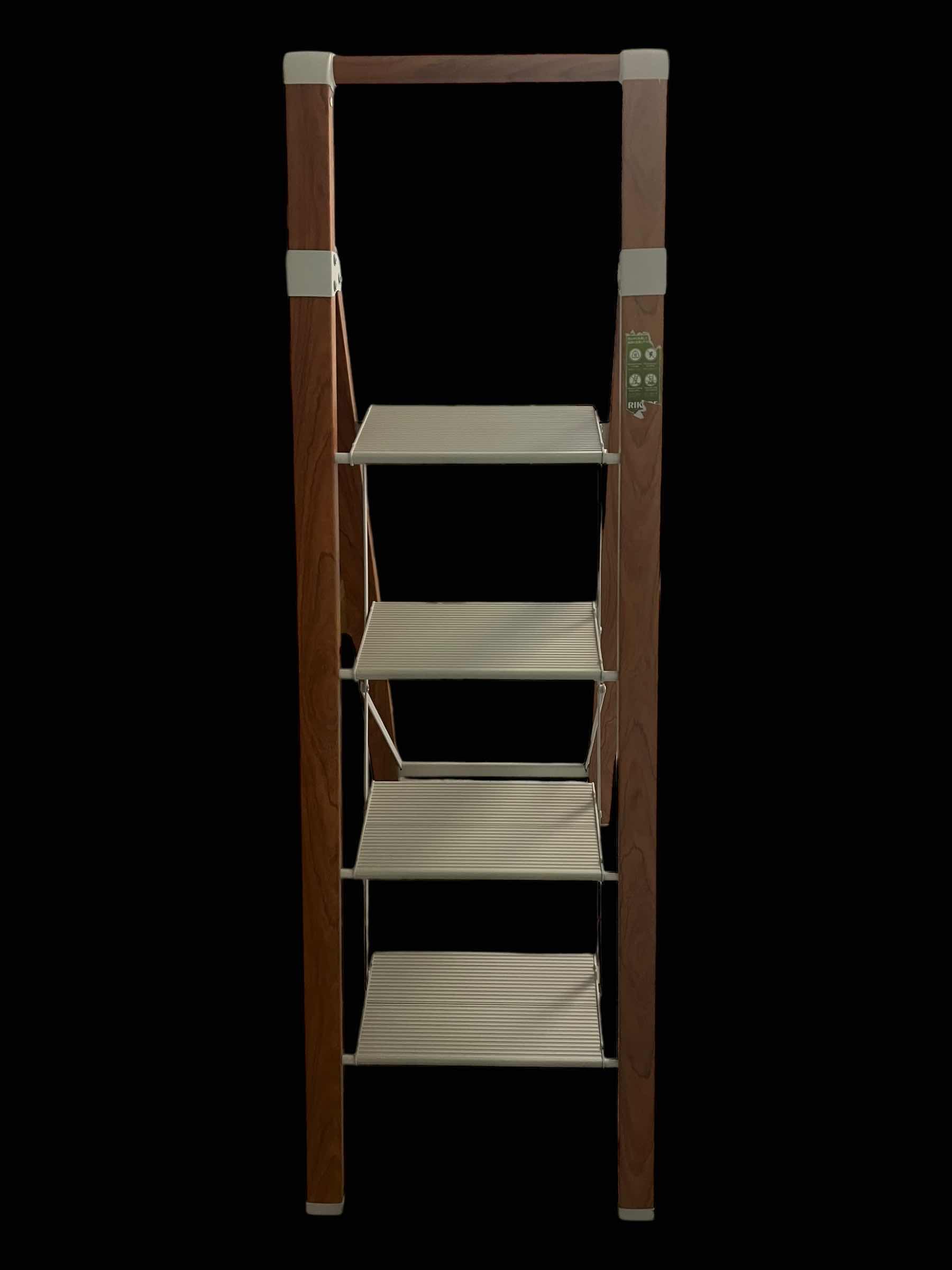 Photo 1 of 4’ LADDER WITH WOOD ACCENTS