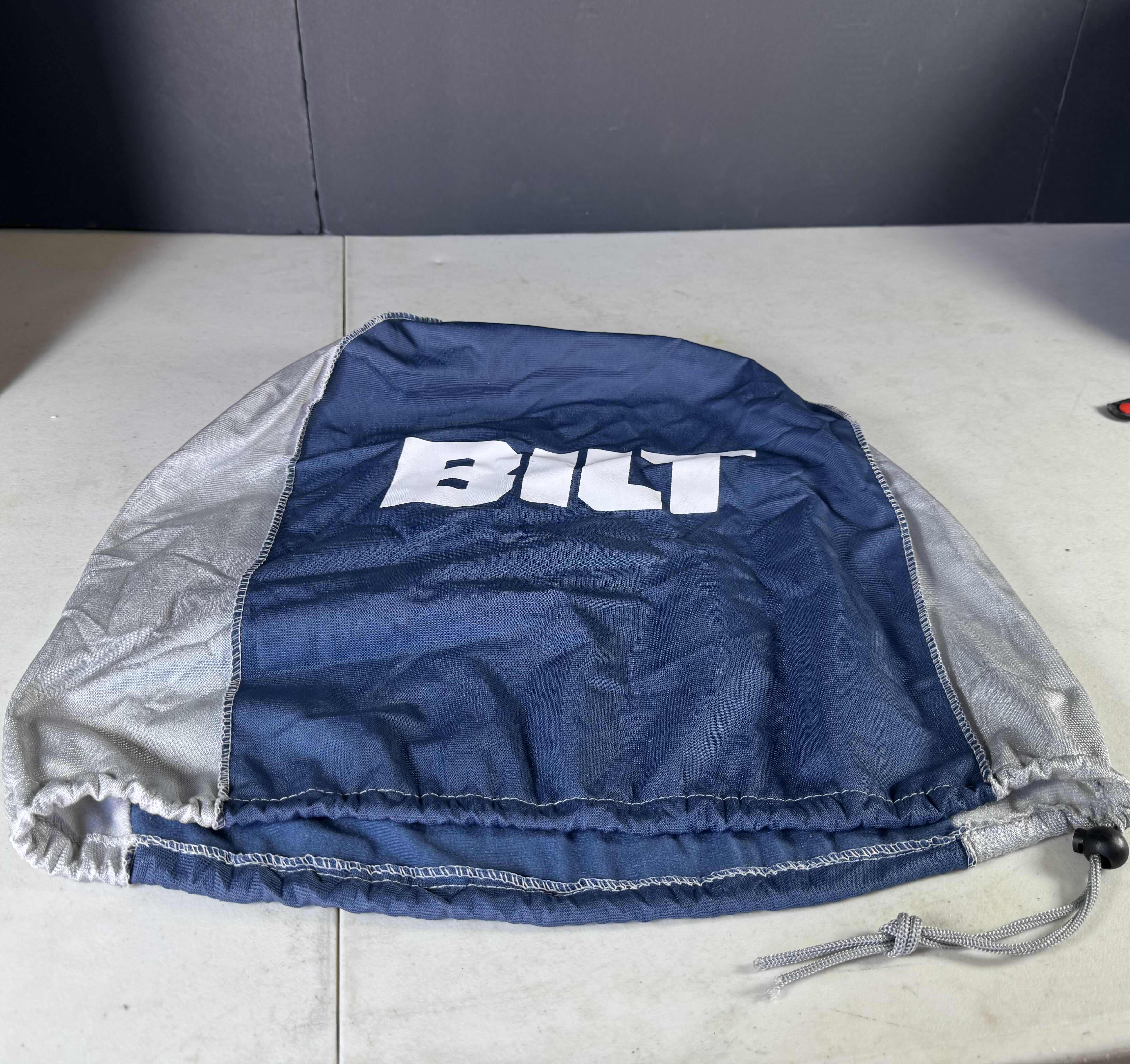 Photo 1 of BILT MATTE BLACK MOTORCYCLE HELMET WITH COVER SIZE MEDIUM
