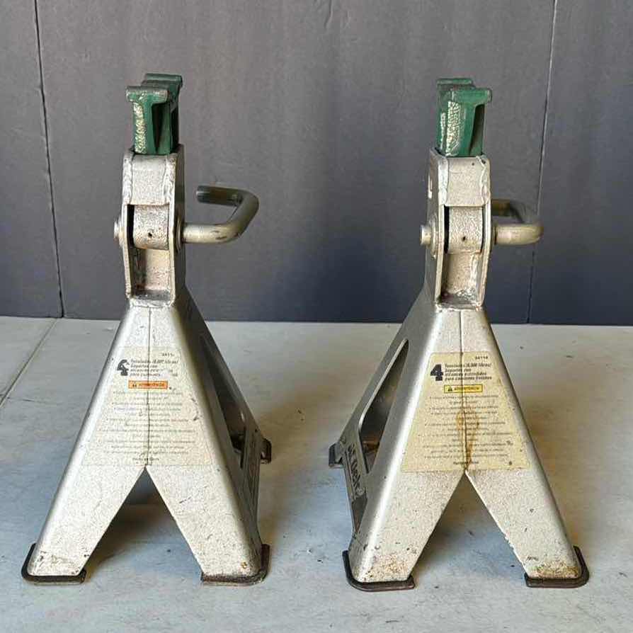 Photo 1 of 21” EXTENDED REACH 4 TON JACK STANDS (2)
