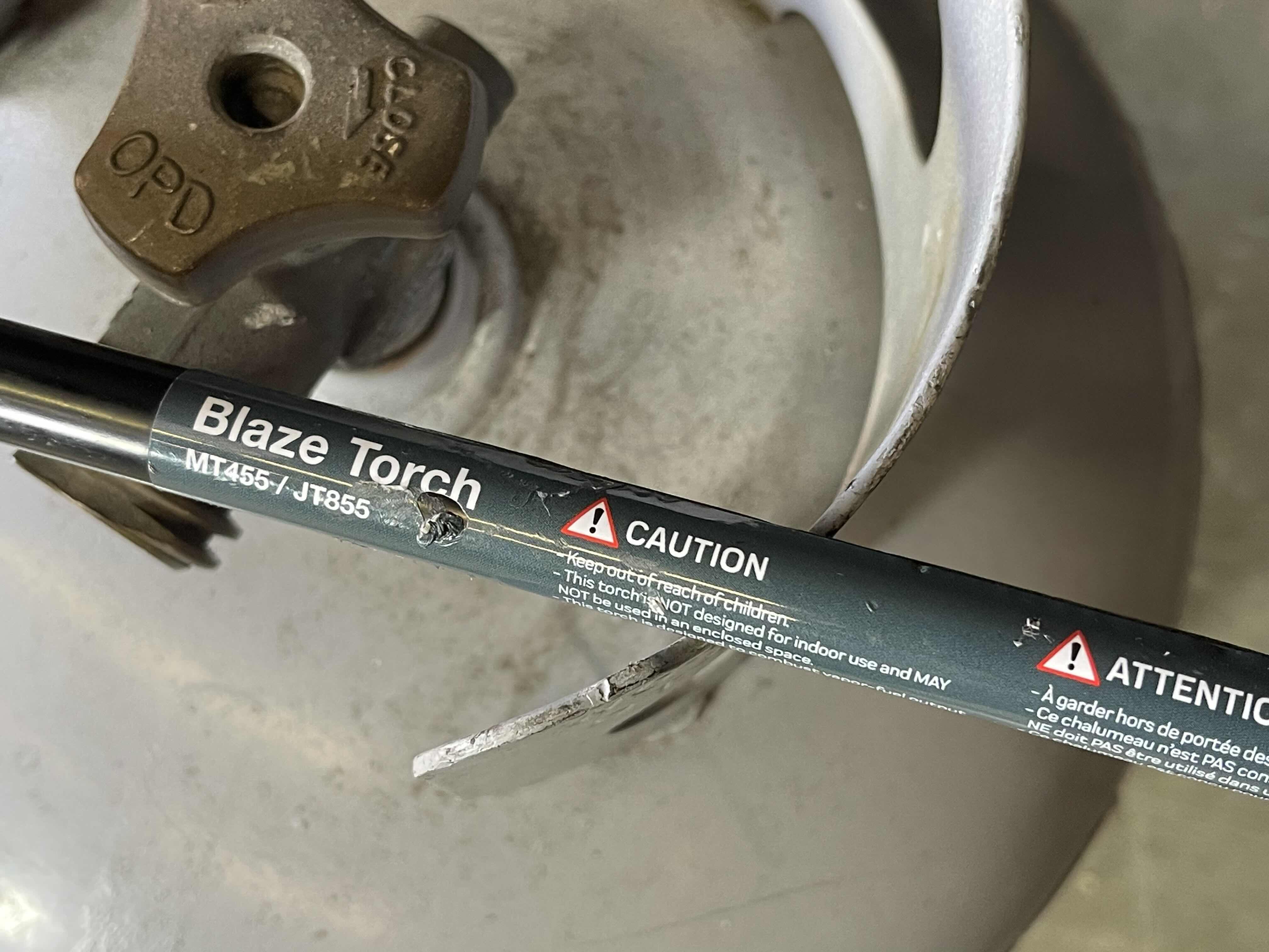 Photo 1 of THE MAG-TORCH BLAZE TORCH WITH EMPTY PROPANE TANK