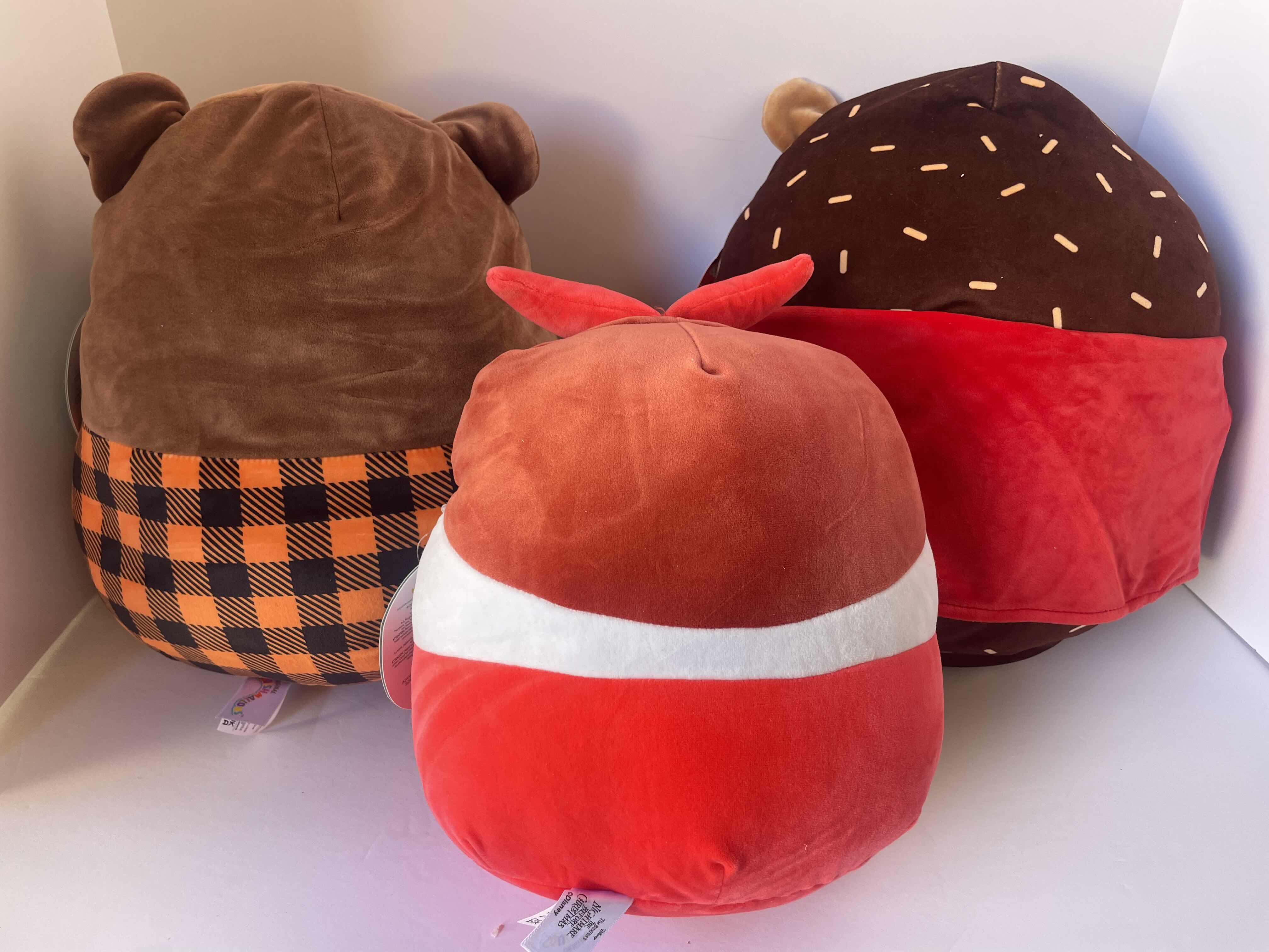 Photo 1 of SQUISHMALLOWS OMAR 12”, HANS 12” & DISNEY THE NIGHTMARE BEFORE CHRISTMAS LOCK 10” (3) 