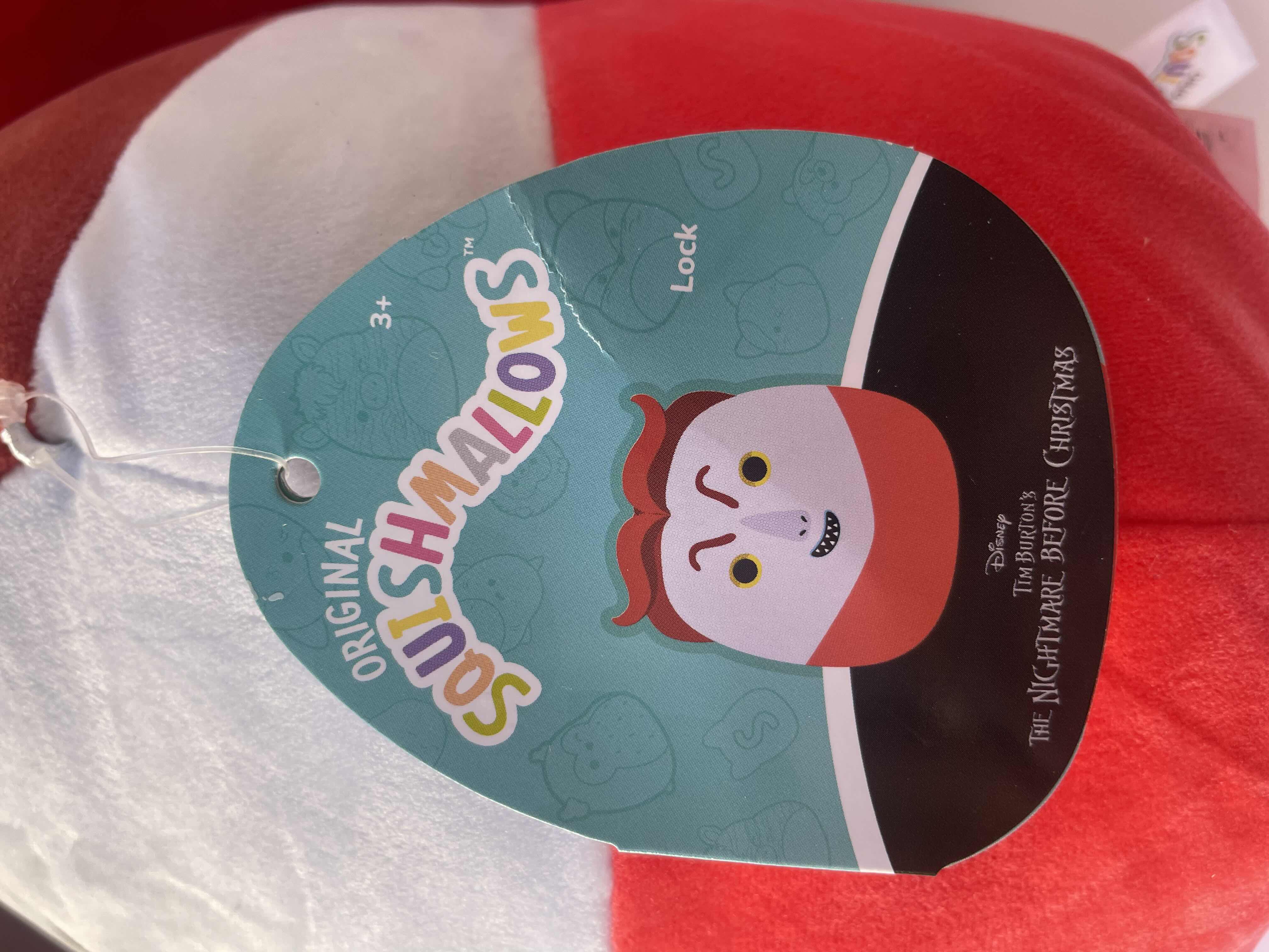 Photo 1 of DISNEY THE NIGHTMARE BEFORE CHRISTMAS SQUISHMALLOWS (3) - BARREL H10”,  SALLY H10” & LOCK H10” NWT
