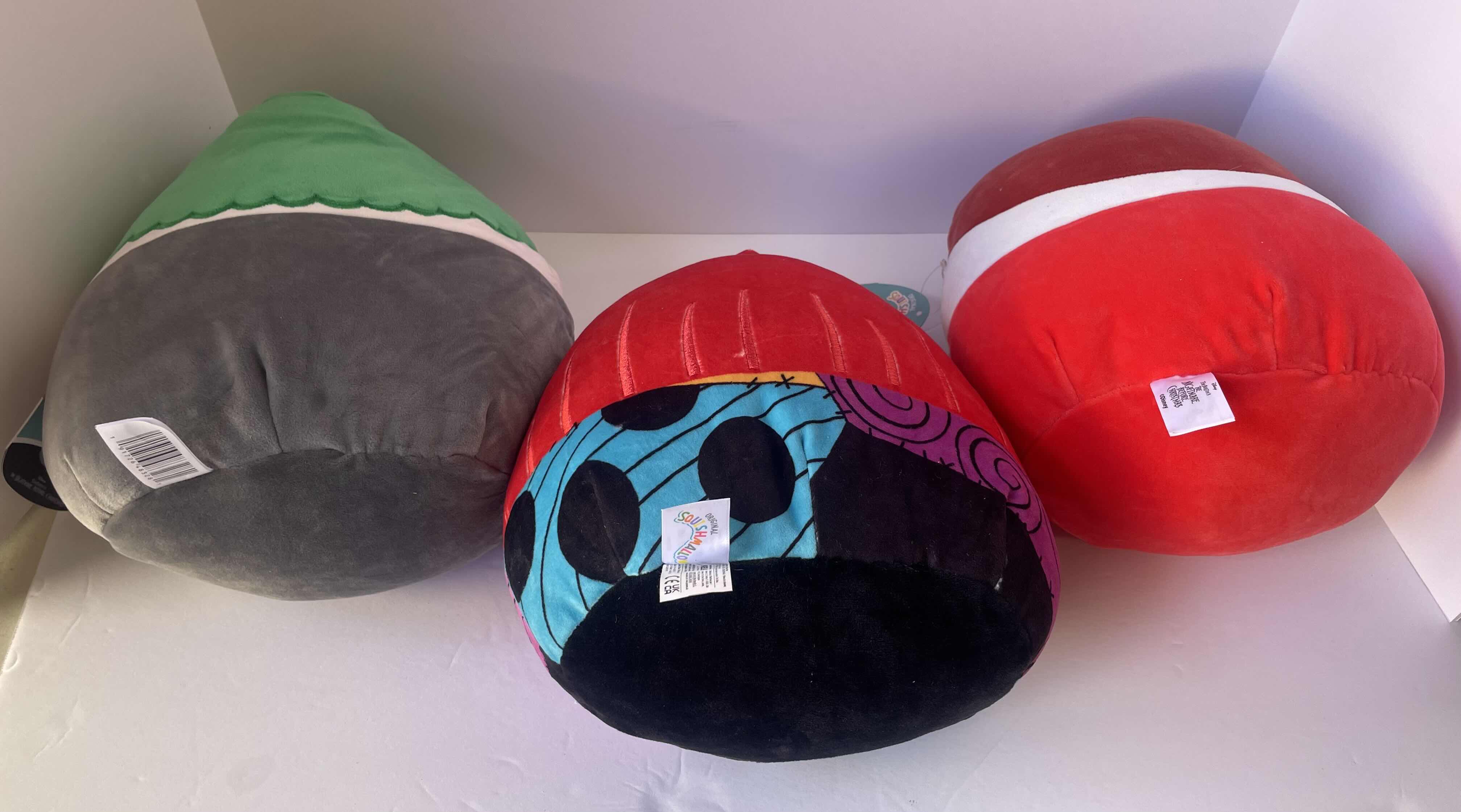 Photo 1 of DISNEY THE NIGHTMARE BEFORE CHRISTMAS SQUISHMALLOWS (3) - BARREL H10”,  SALLY H10” & LOCK H10” NWT
