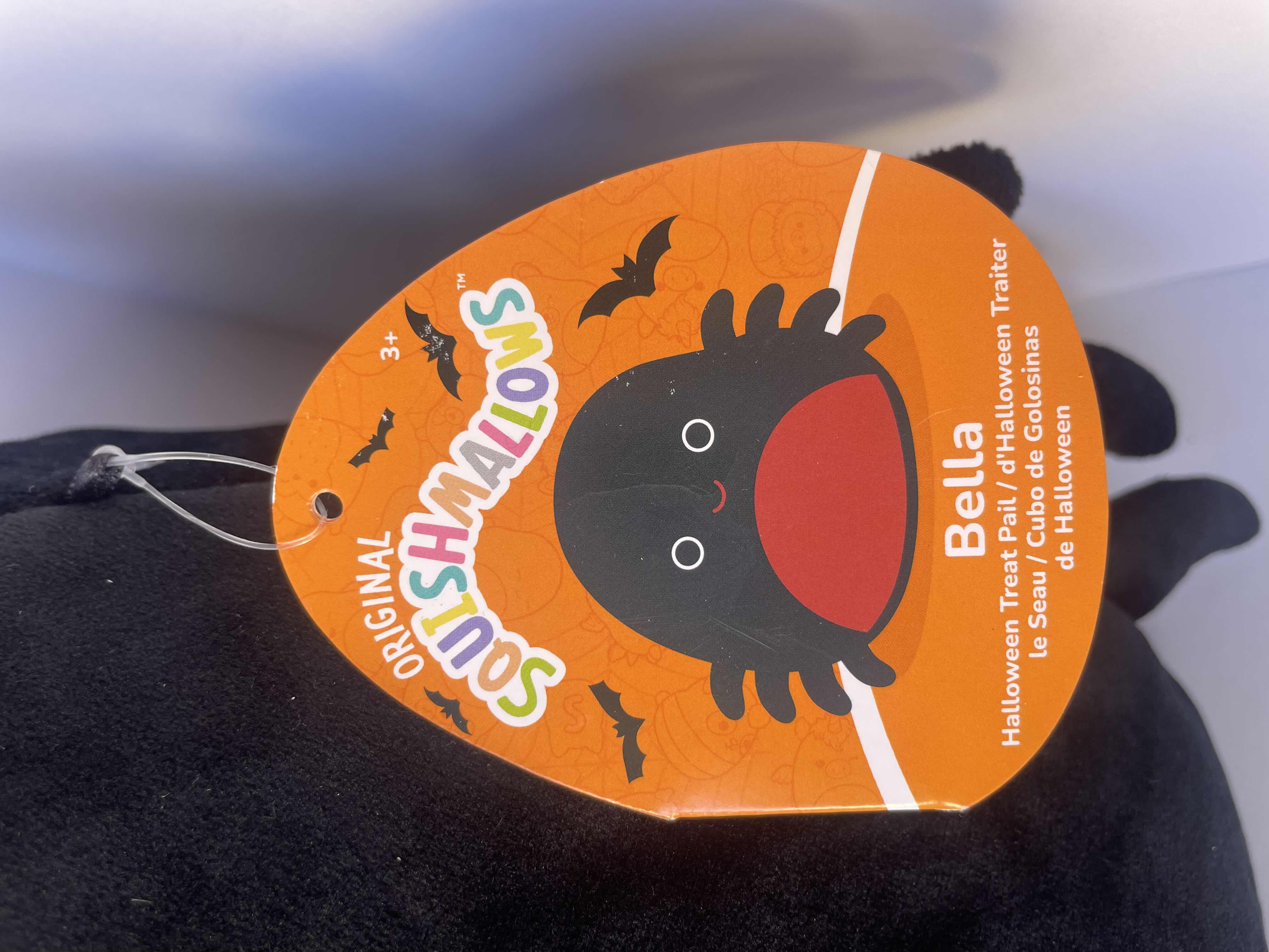 Photo 1 of HALLOWEEN SQUISHMALLOWS CAILEY H8”, DENT H8”, HANS H12” & ORIGINAL SQUISHMALLOWS TREAT PAIL BELLA H10” - TOTAL (4) NWT