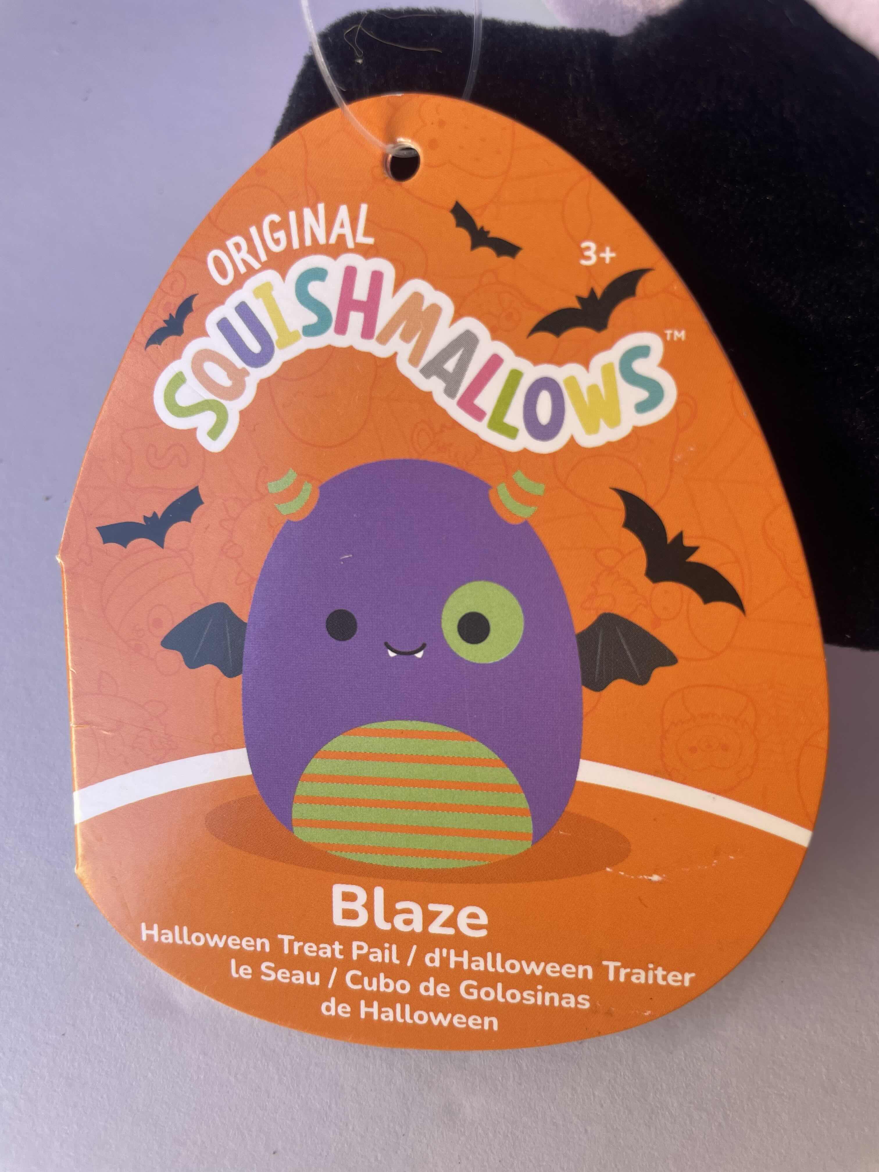 Photo 1 of NWT HALLOWEEN SQUISHMALLOWS (3) - SUPER HERO HANS H12”, DENT H8” & BLAZE TREAT PAIL H10”  