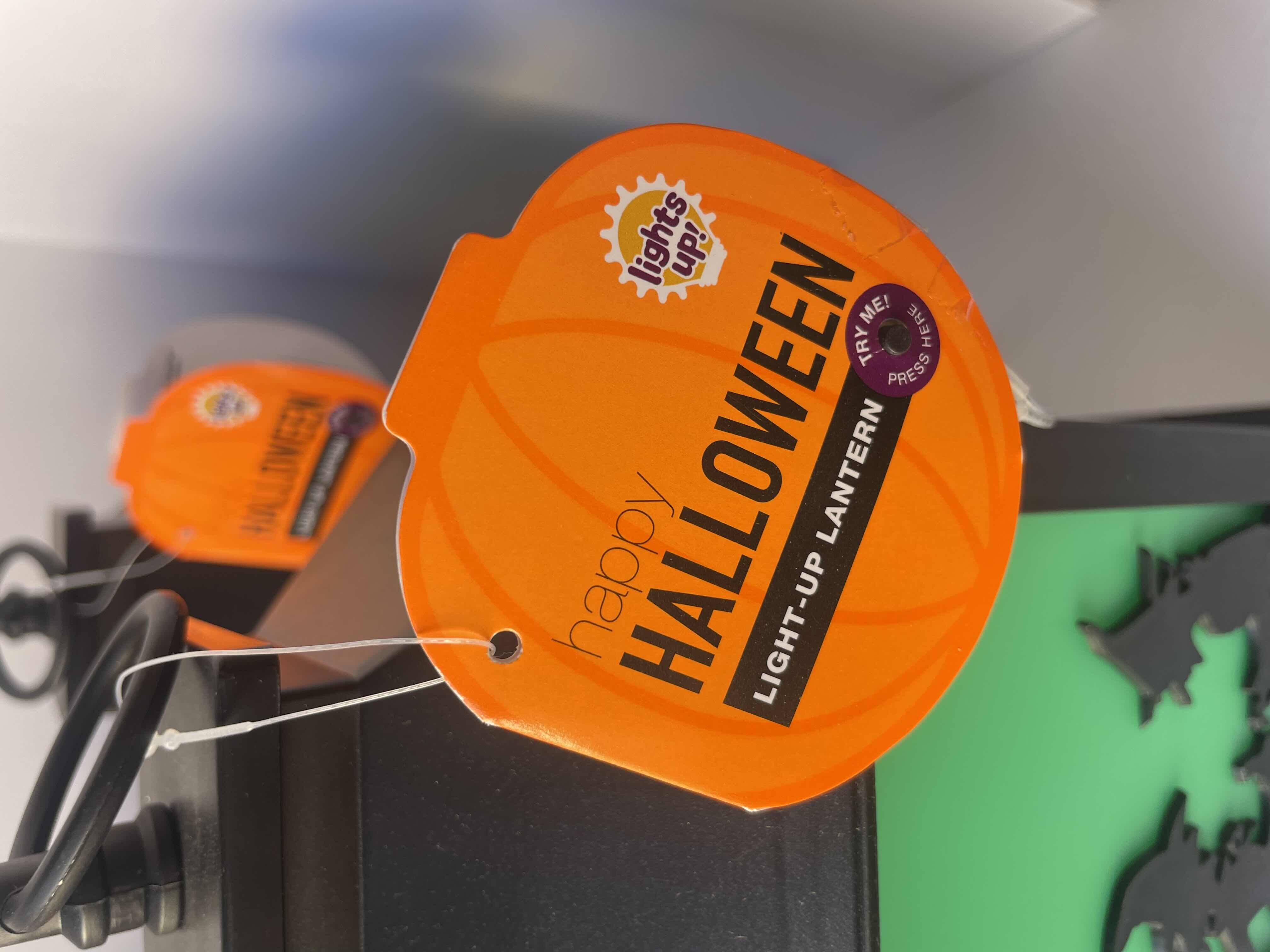 Photo 1 of HAPPY HALLOWEEN LIGHT-UP LANTERNS GREEN WITCHES H12” NWT (5) - BROKEN HANGER (1) 