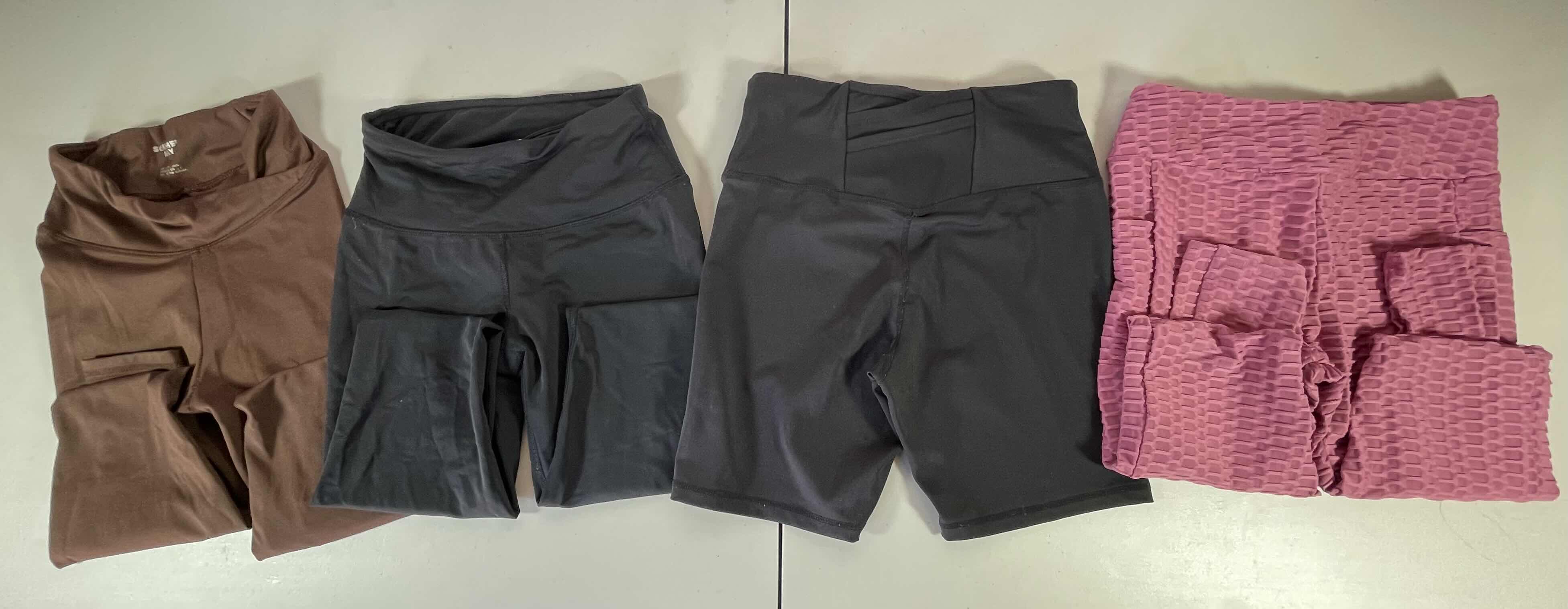 Photo 1 of WOMENS LEGGINGS (3) AND WORKOUT SHORTS SIZE SMALL