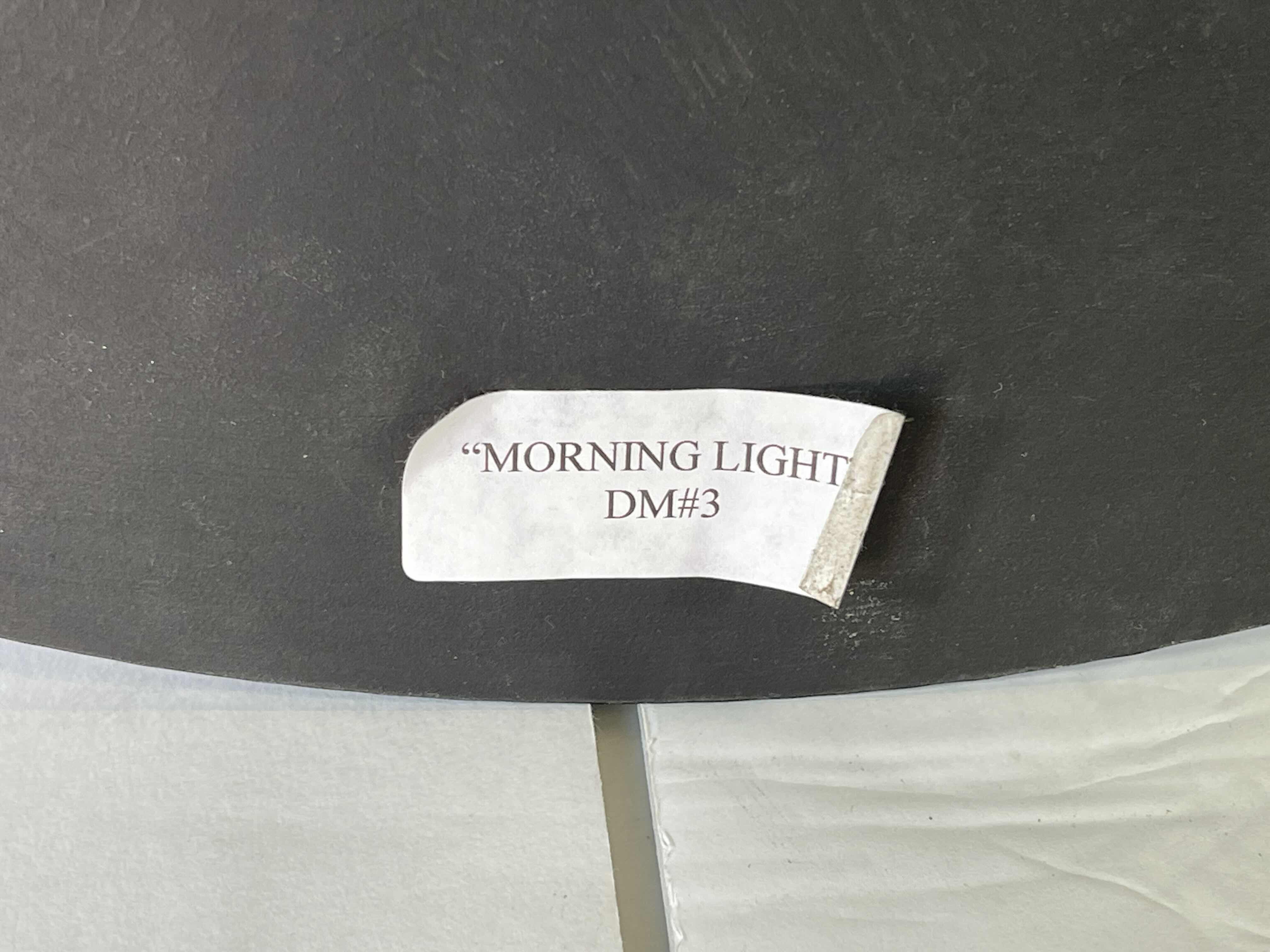 Photo 4 of LACQUERED EPOXY OCEAN SCENE ARTWORK ON ROUND WOOD - “MORNING LIGHT” SIGNED BY MILLER H24”